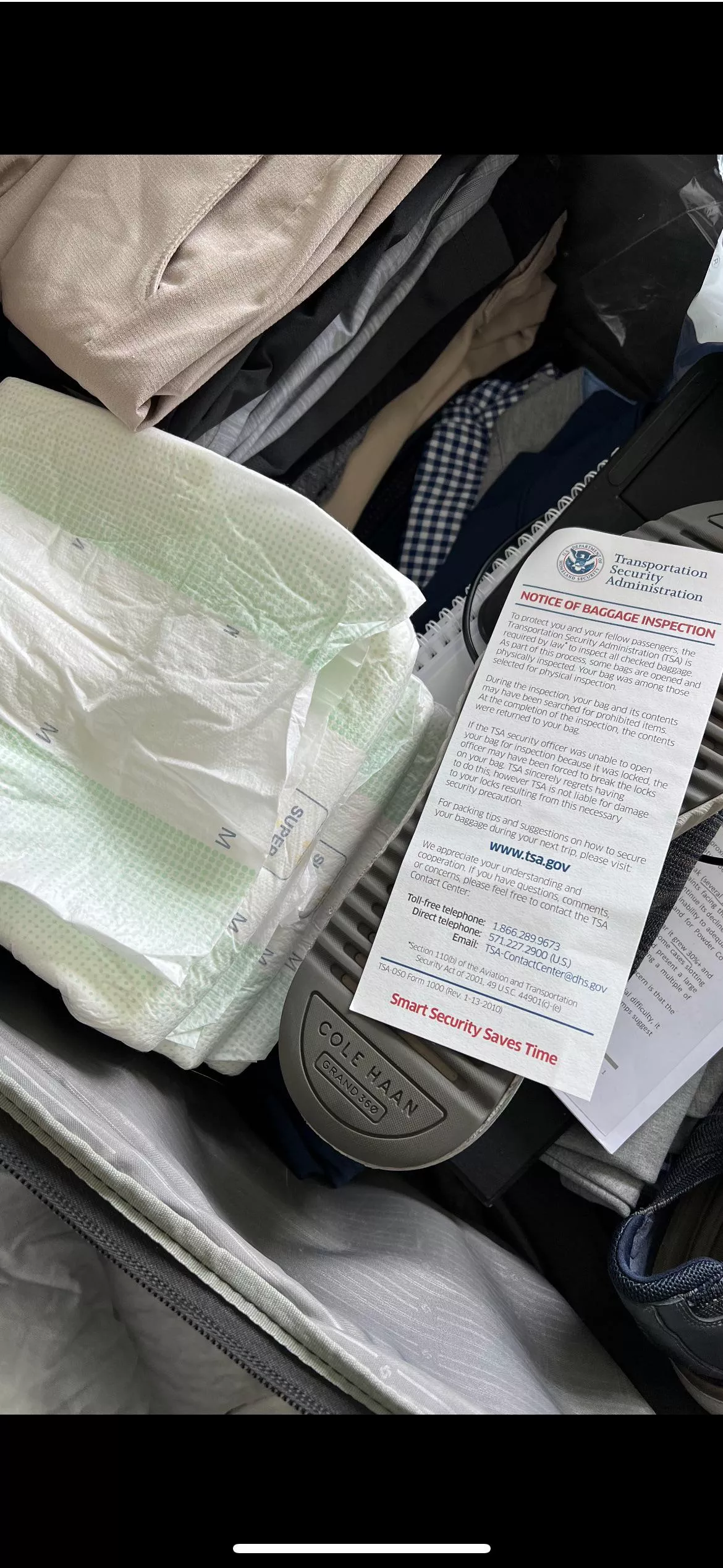 TSA got a little surprise. At least it wasnâ€™t printed diapers.