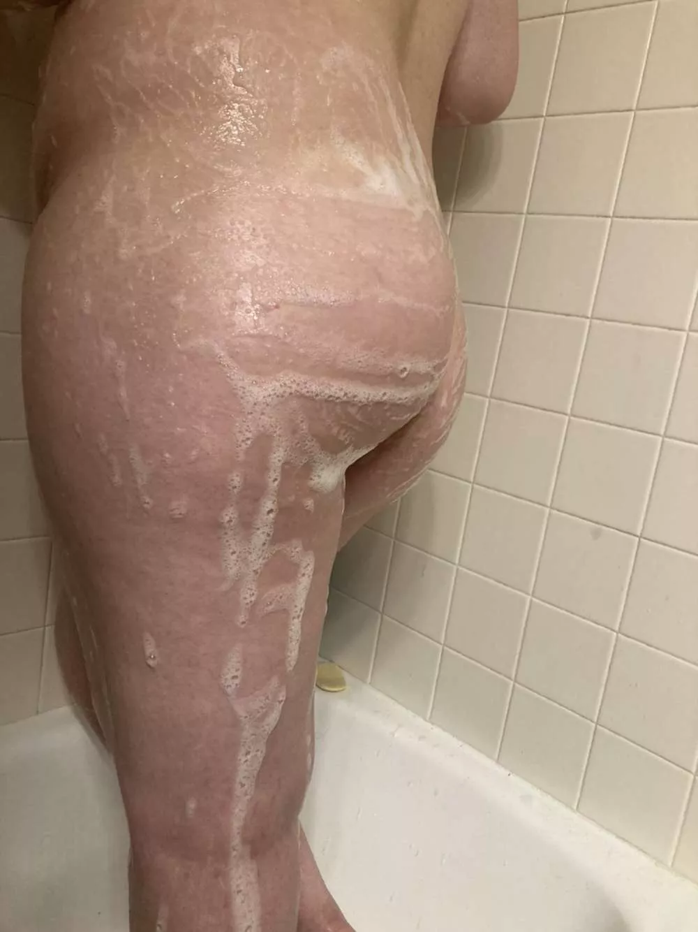 Who doesn't love a plump soapy ass?