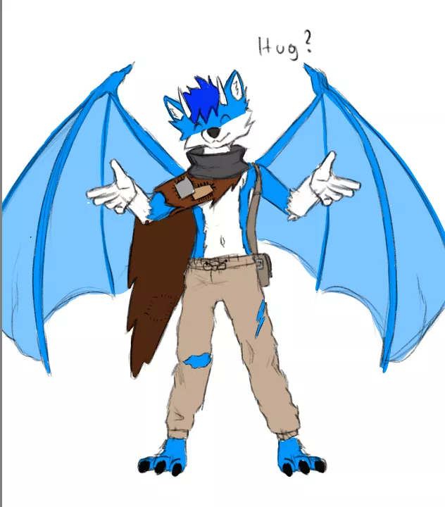 Would You let my Fursona give You a Hug?