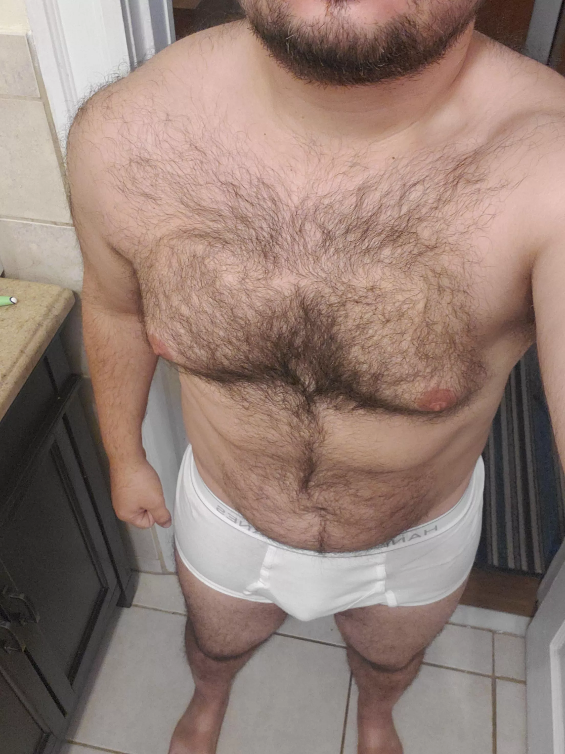 Beefy in briefs