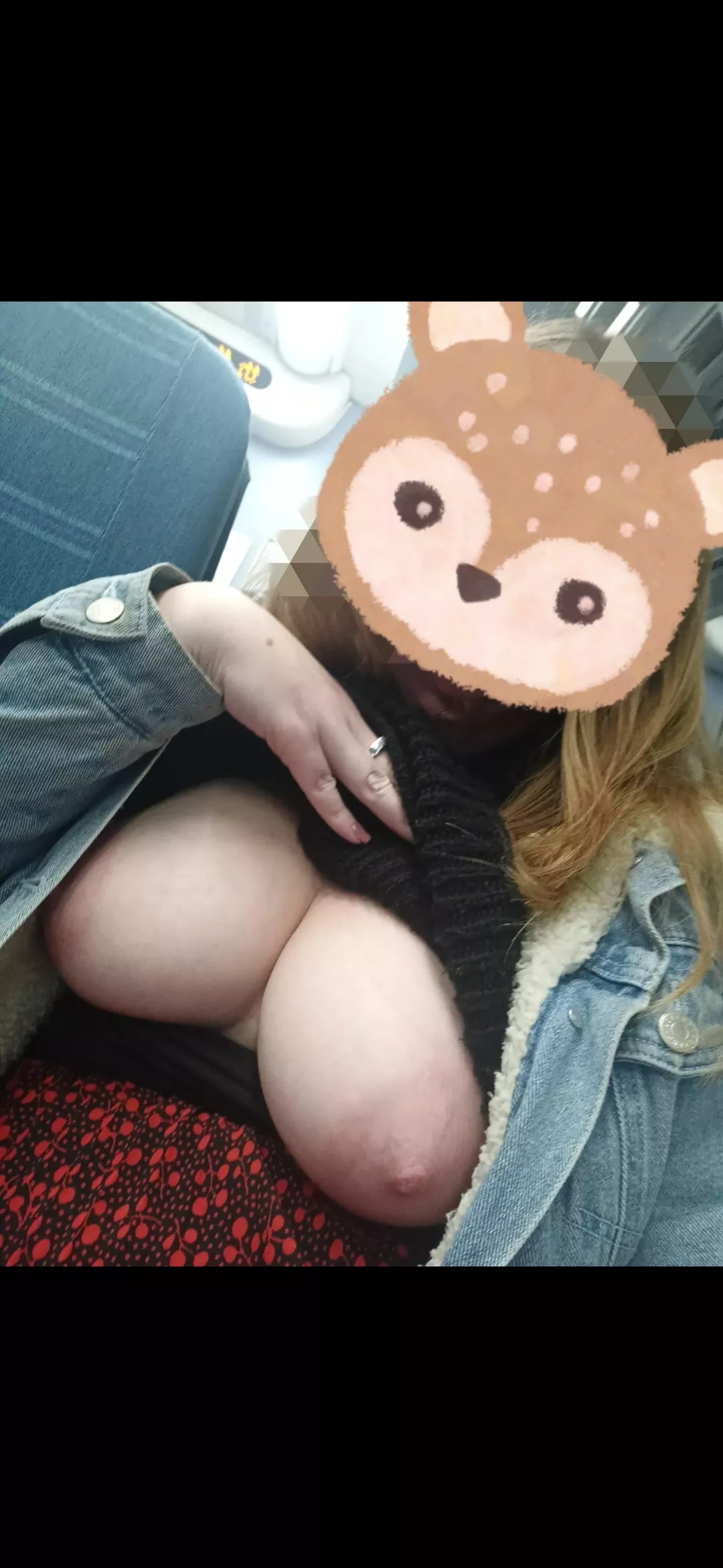 Cum on my train tits