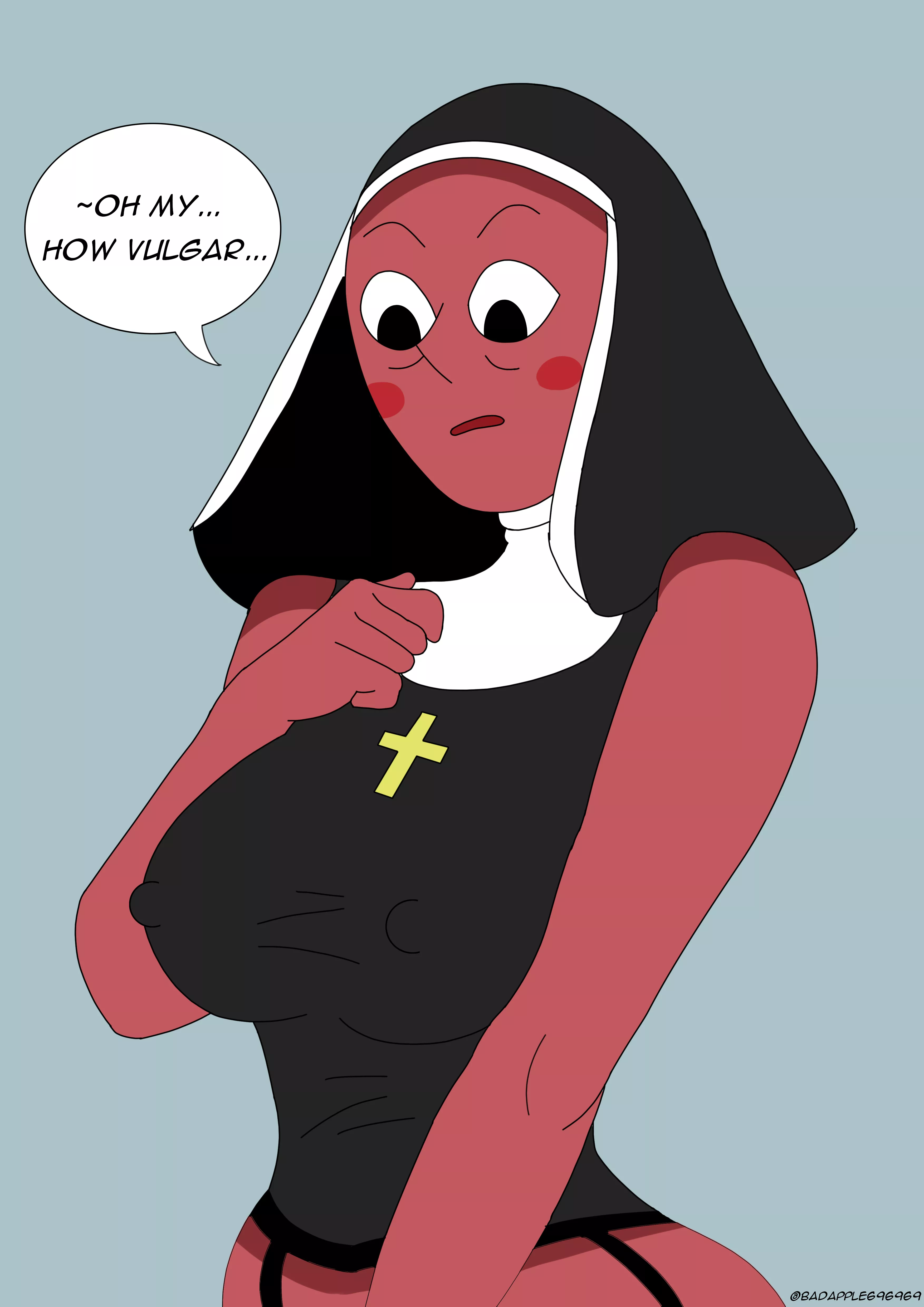 Dr Maheswaran in nun outfit