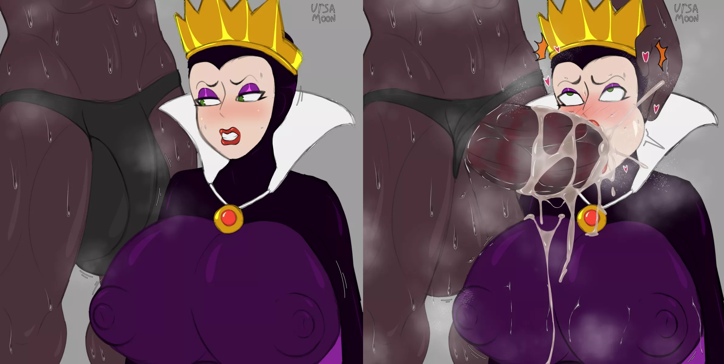 Evil Queen tries huge dick (Ursamoon)