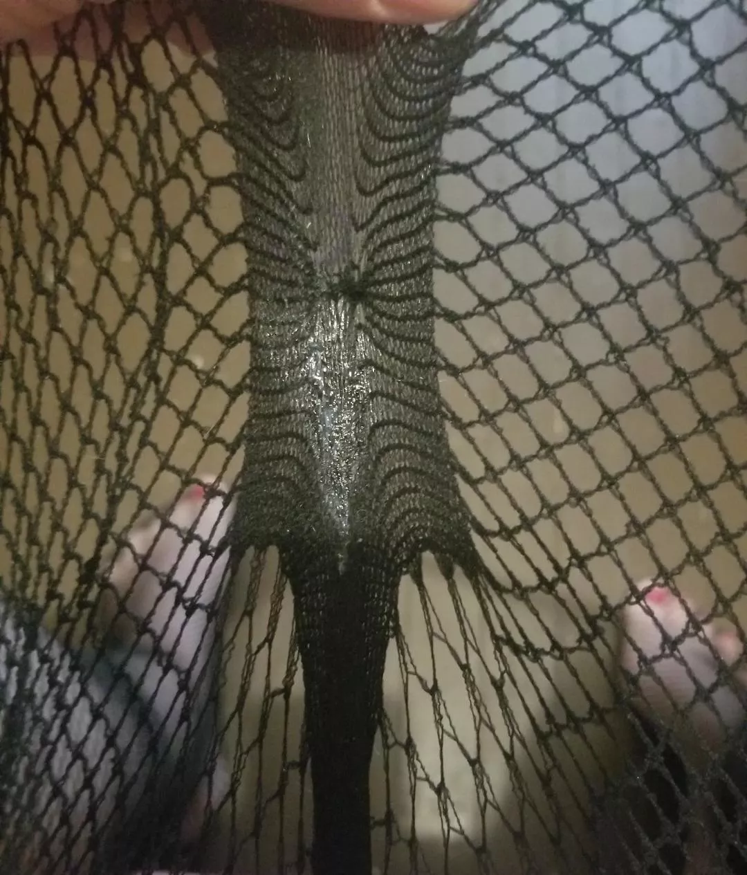 I love wearing fishnets without panties out in public 🥵