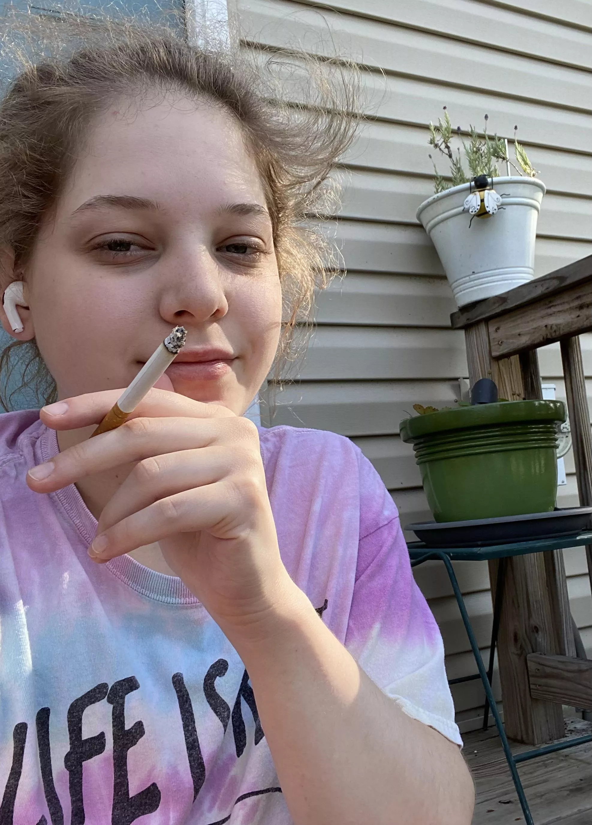 Nothing like that first cig in the morning! ðŸ’œ