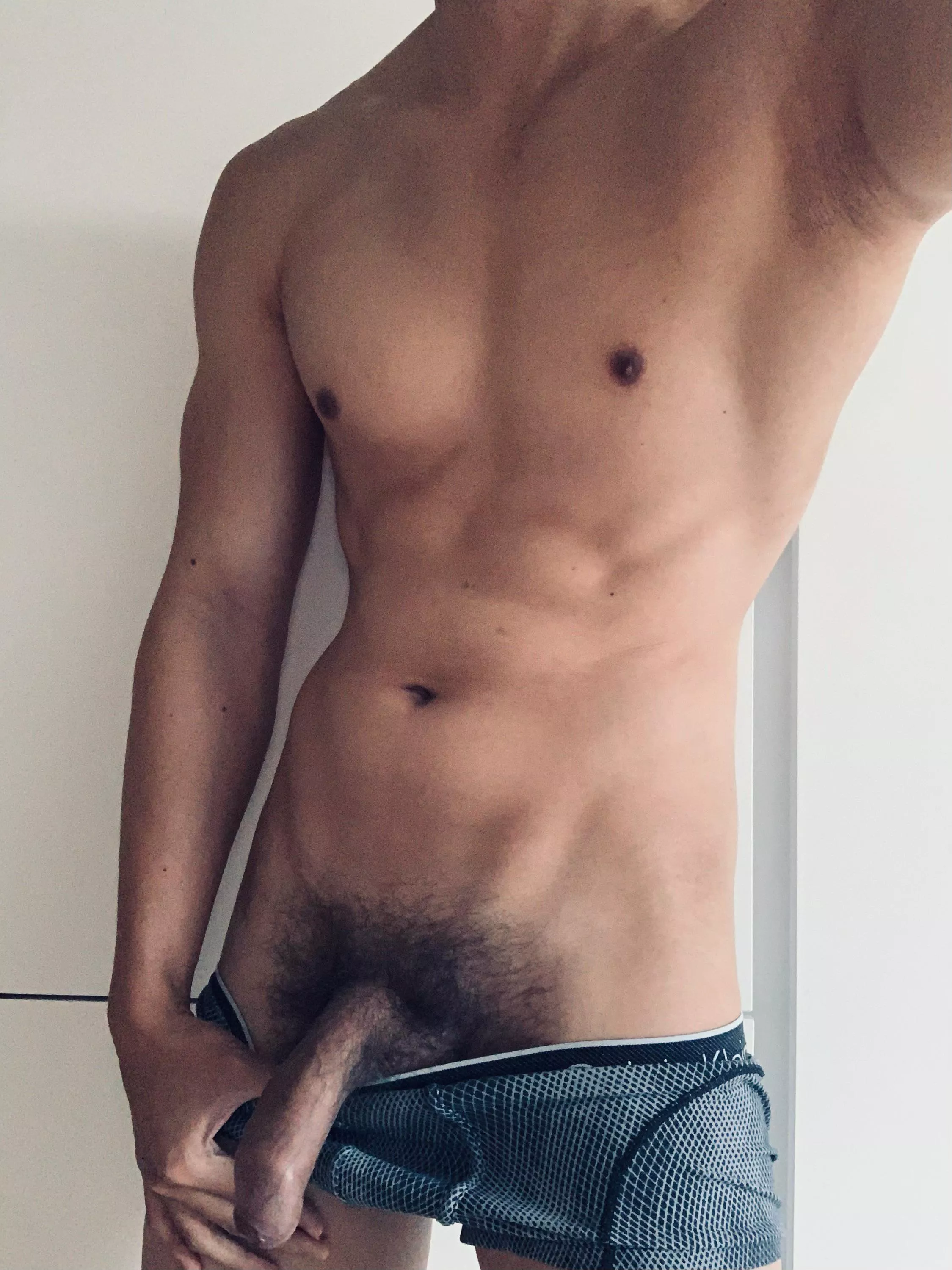 Smooth Chest - Hairy Pubes