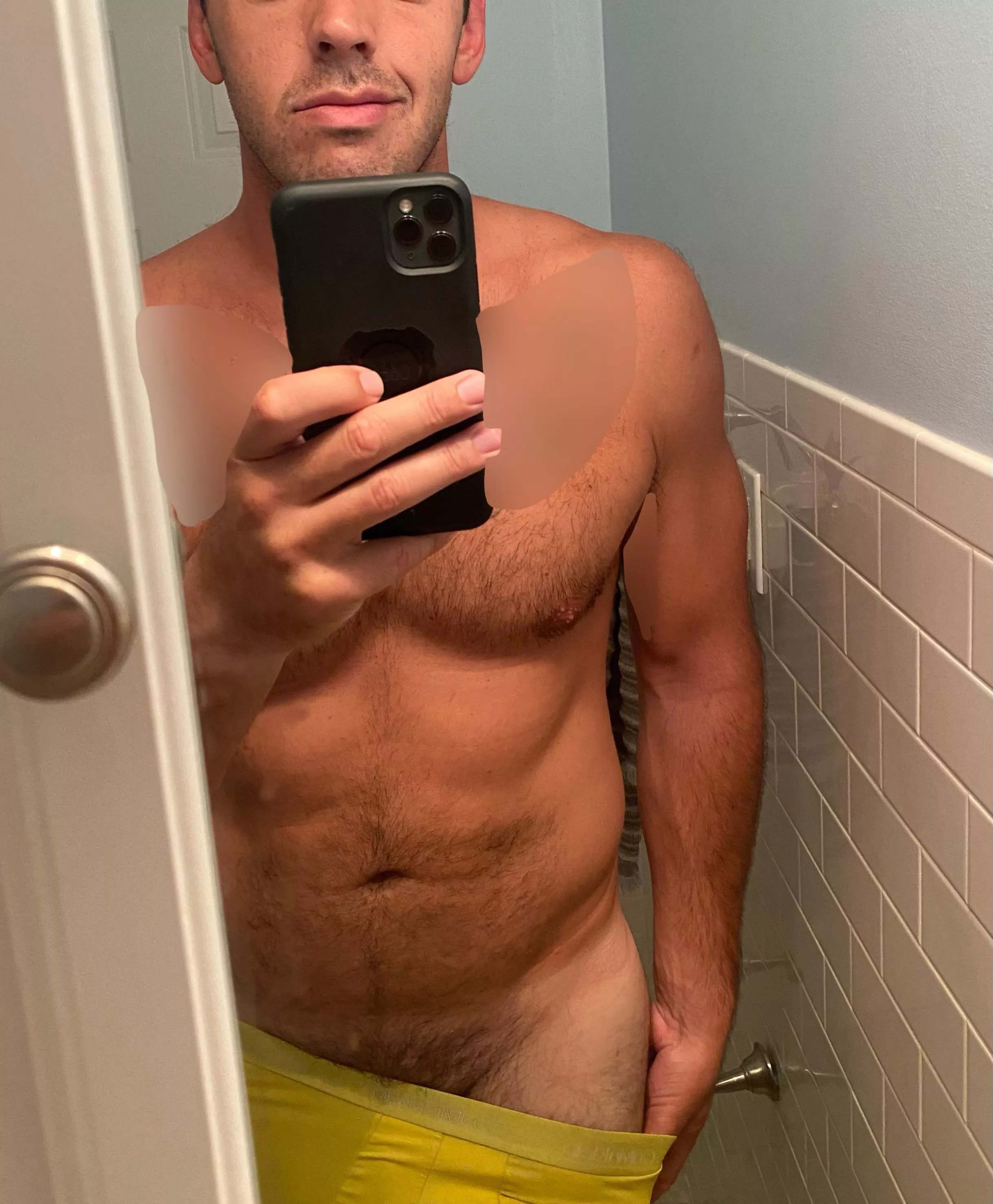 Anyone wanna help this 6â€™4â€ guy pull them all the way down?[M]