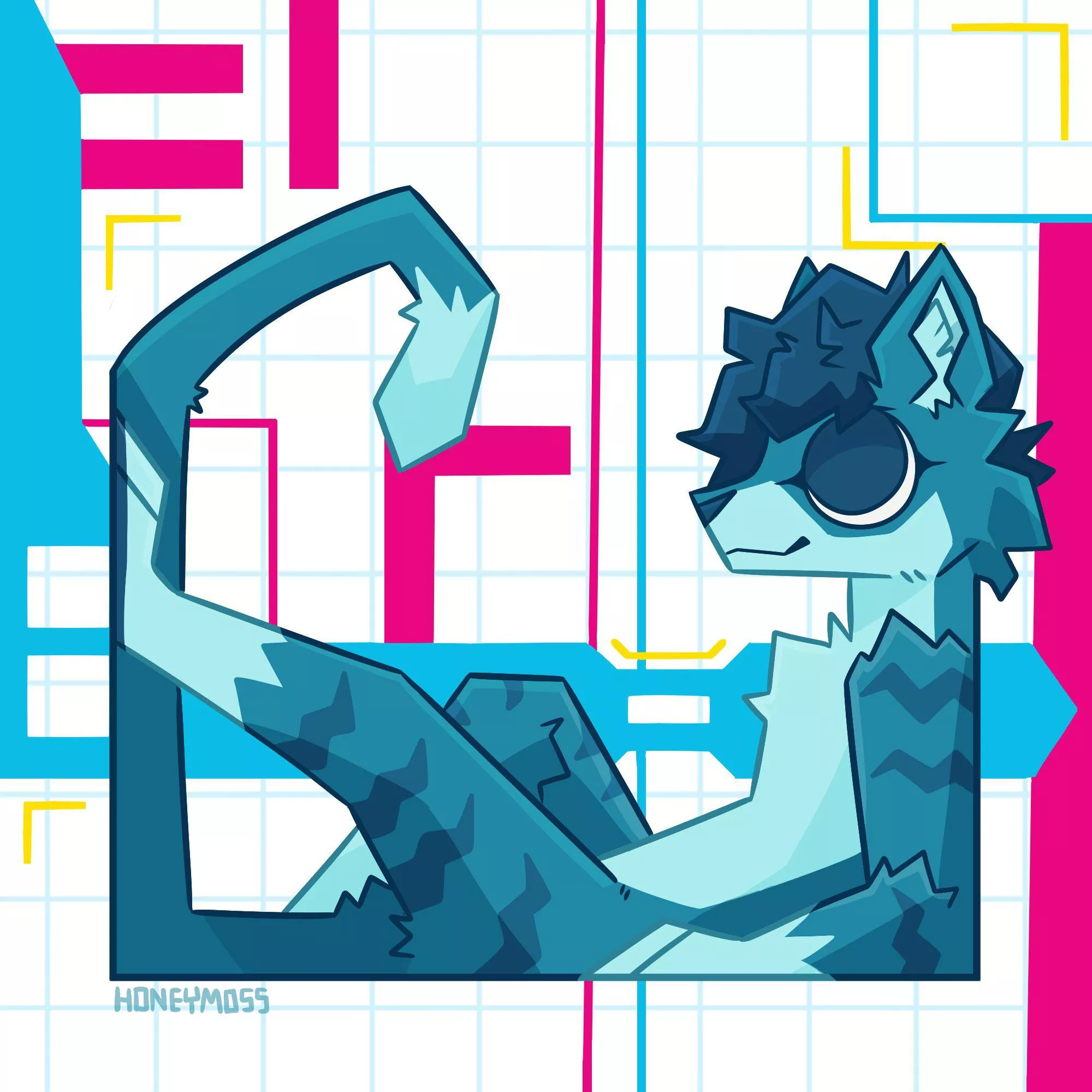 Geometry [art by me] [@honeymoss_ on twitter]