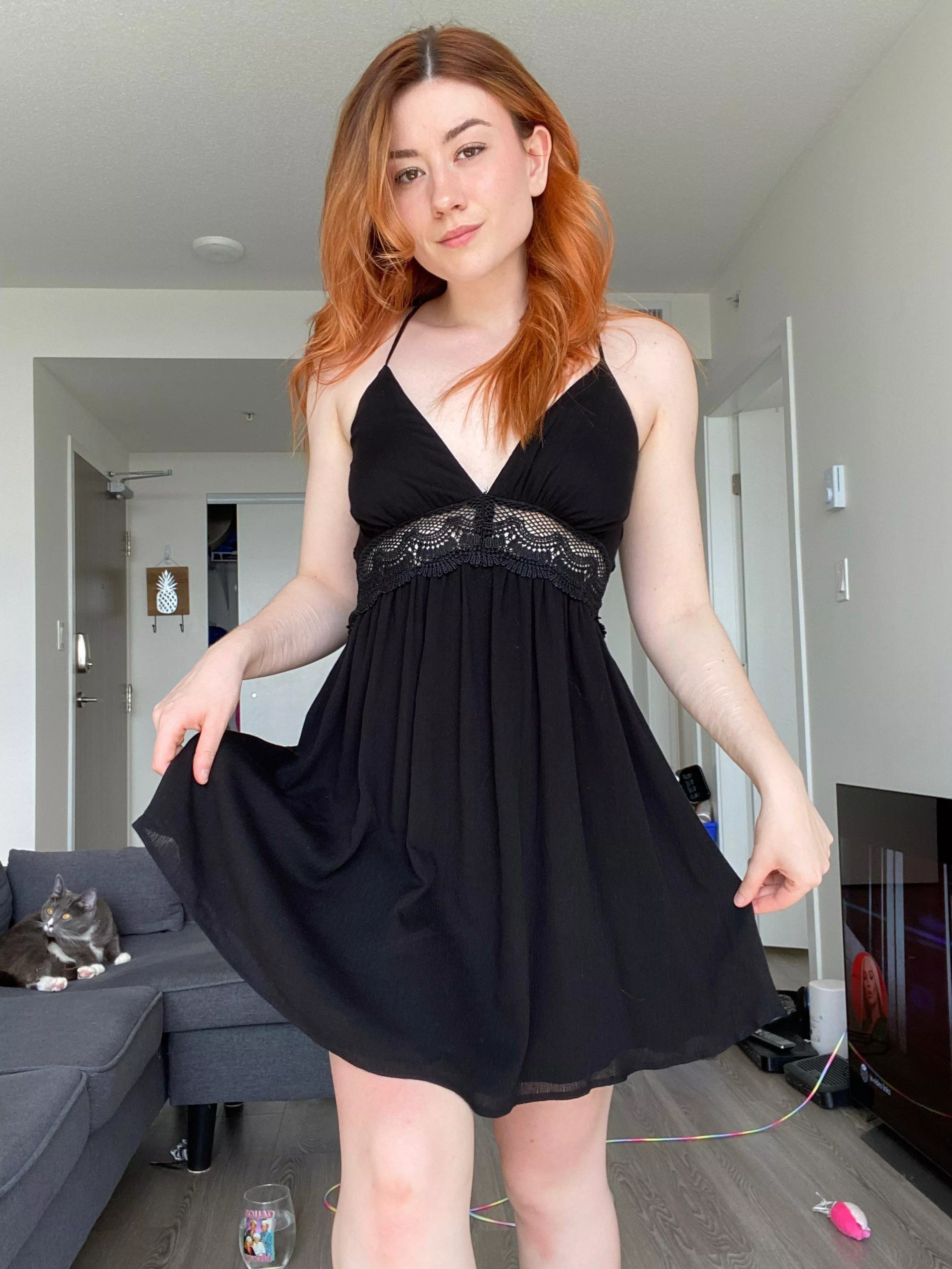 I know black sundresses aren’t the most conventional.. but I felt pretty cute in mine earlier and figured I’d share! :)