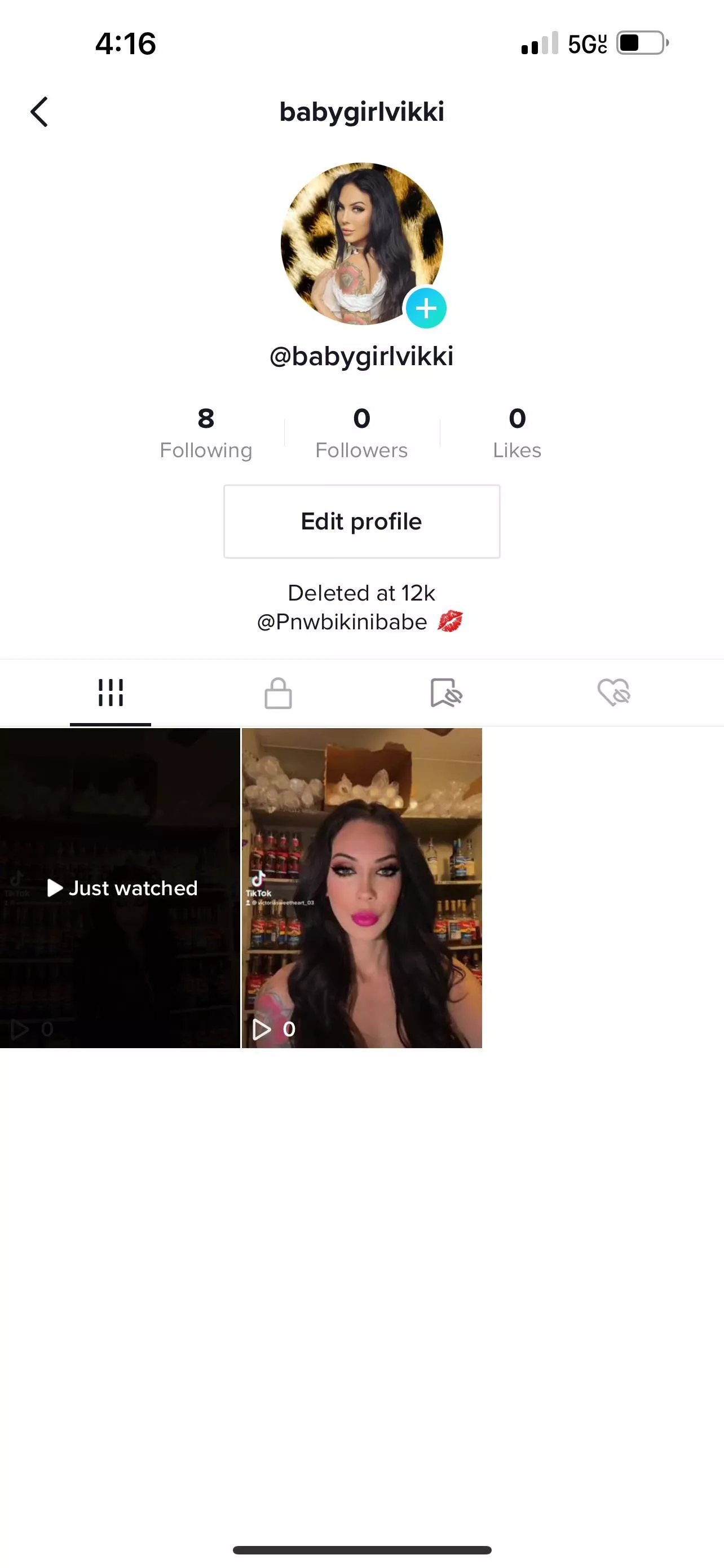 @pnwbikinibabe is my insta ðŸ’‹ but follow my new TikTok for daily lives ;) my original got deleted at 12k