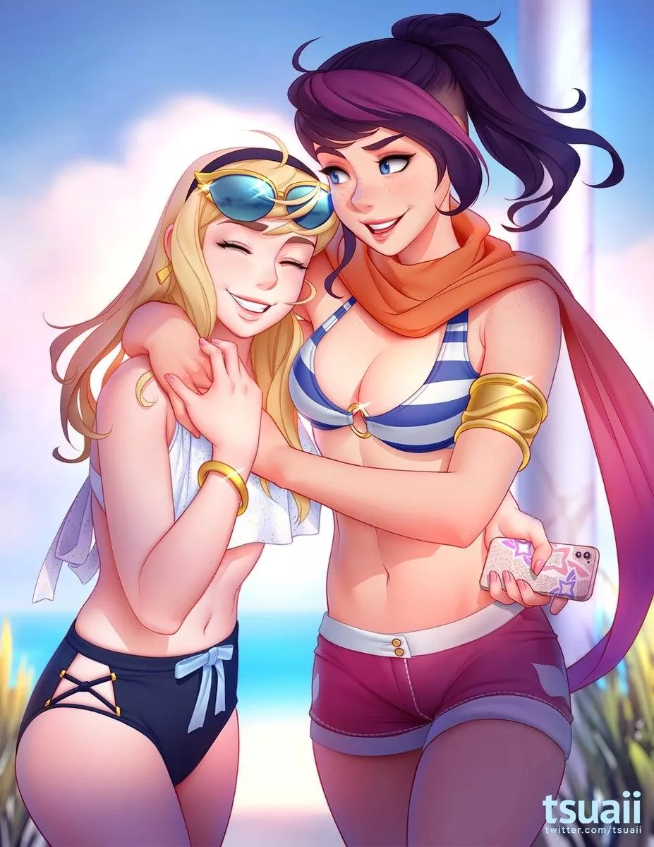 Pool Party Fiora and Lux(tsuaii)