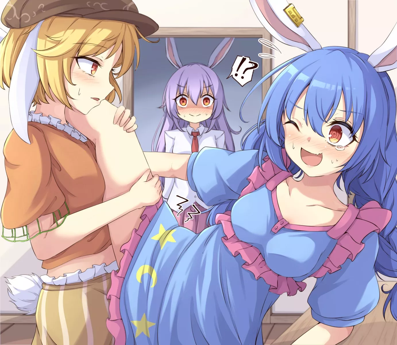 They're just stretching, Reisen.