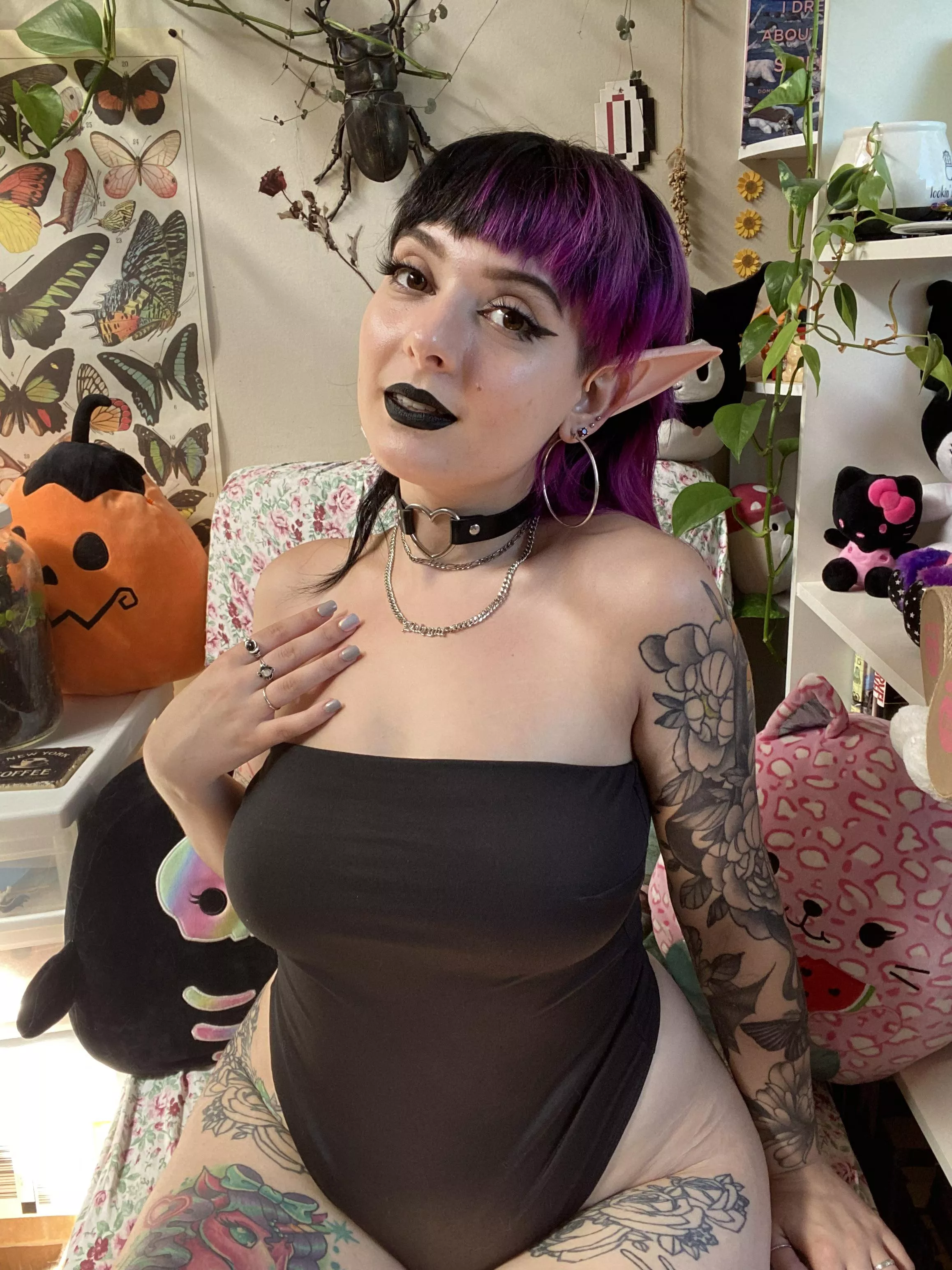 would you wanna fuck a goth elf?