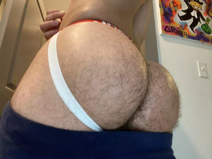 In love with the way jockstraps hug my huge Persian booty 🌈