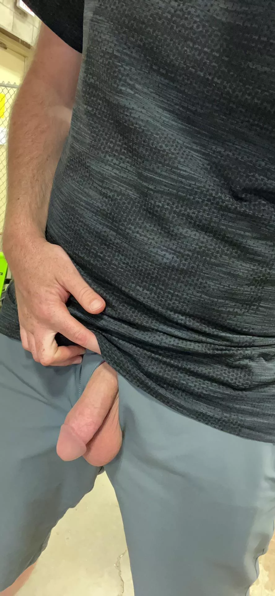 Just hanging my soft cock out at work today