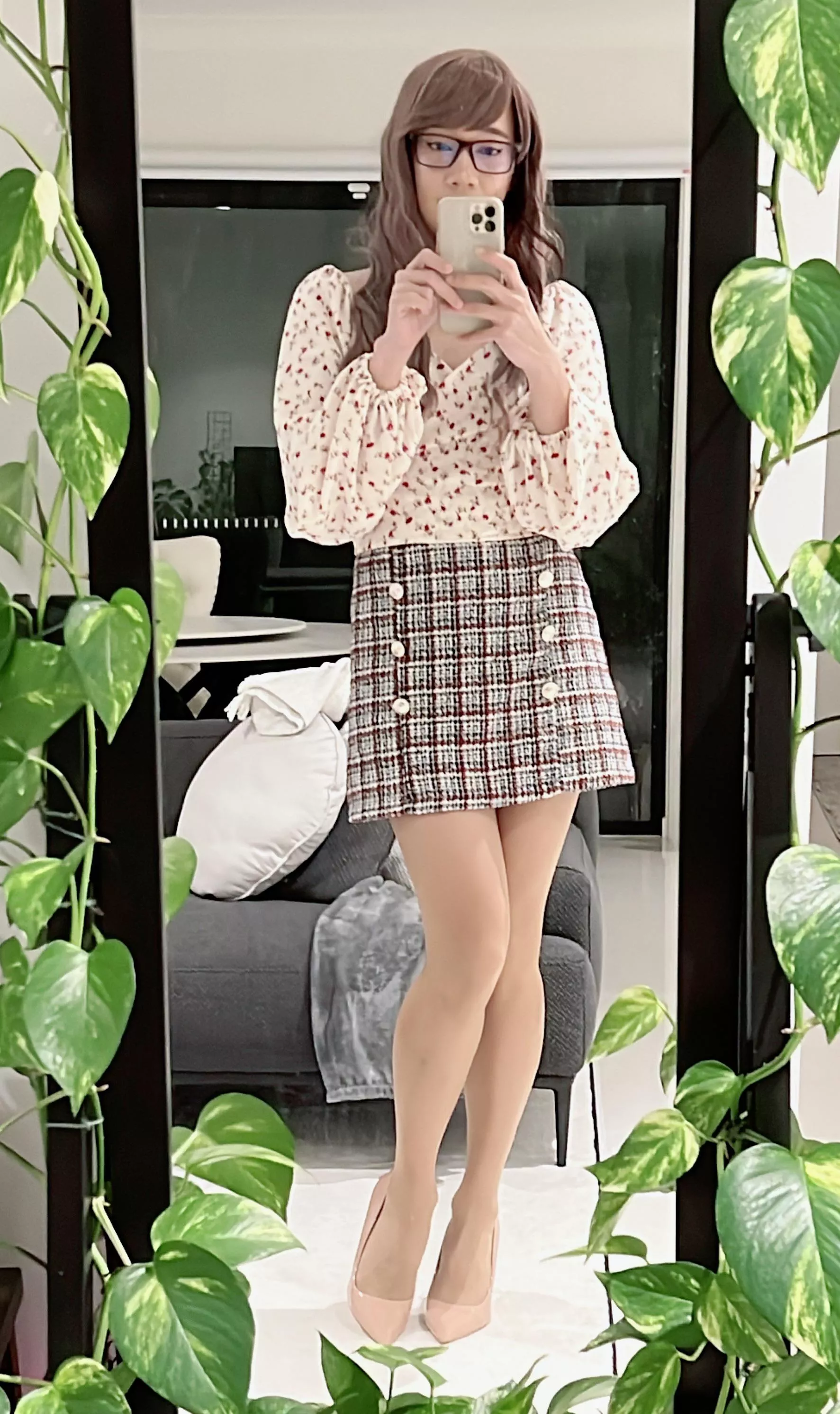 Nerdy office girl