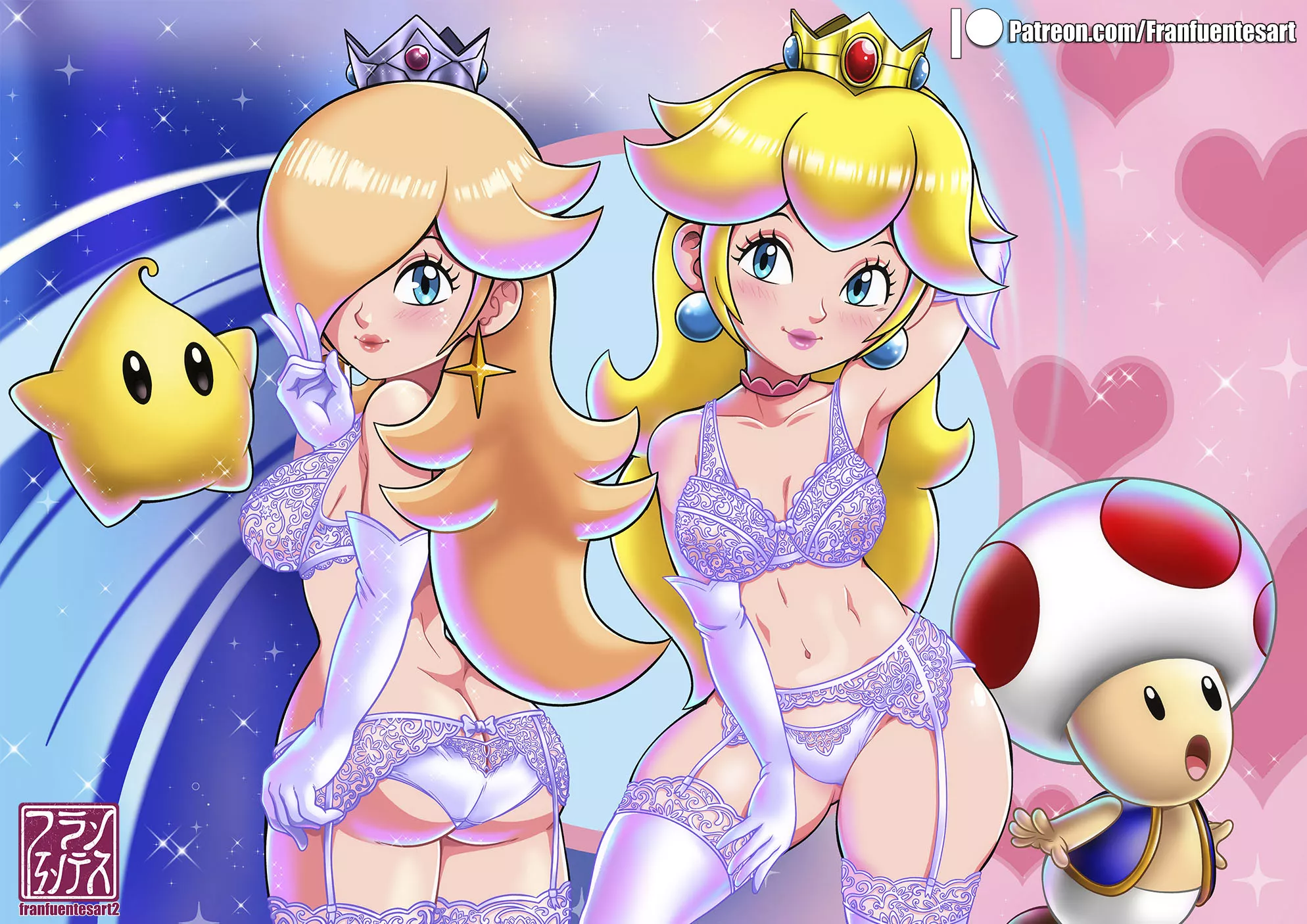 Rosalina & Peach (FranfuentesArt)