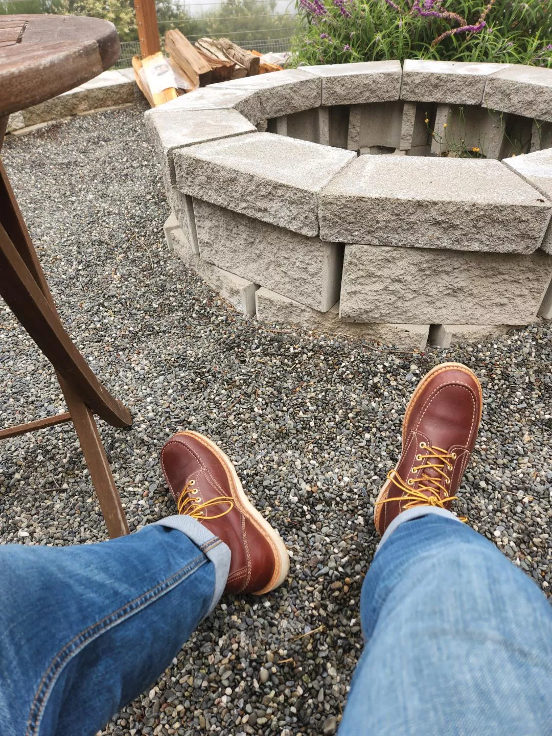 Whites Perry in Red Dog leather. Seems appropriate to wear a pacific NW boot while on vacation in the pacific NW