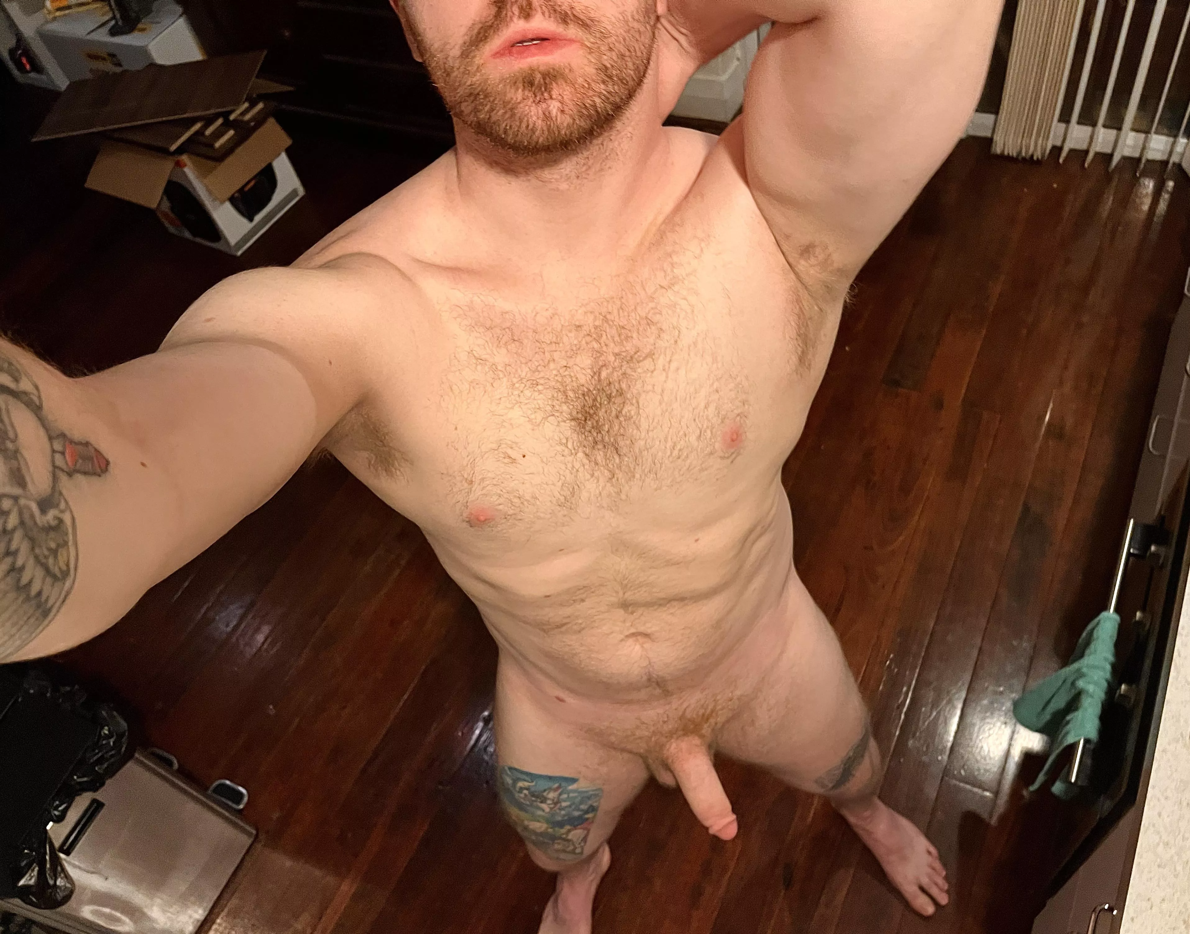 (M) Stretching it out after a heckinâ€™ long week