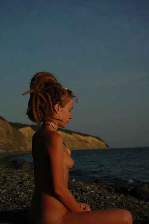 Nude Beach Yoga Ginger Dreadlocks