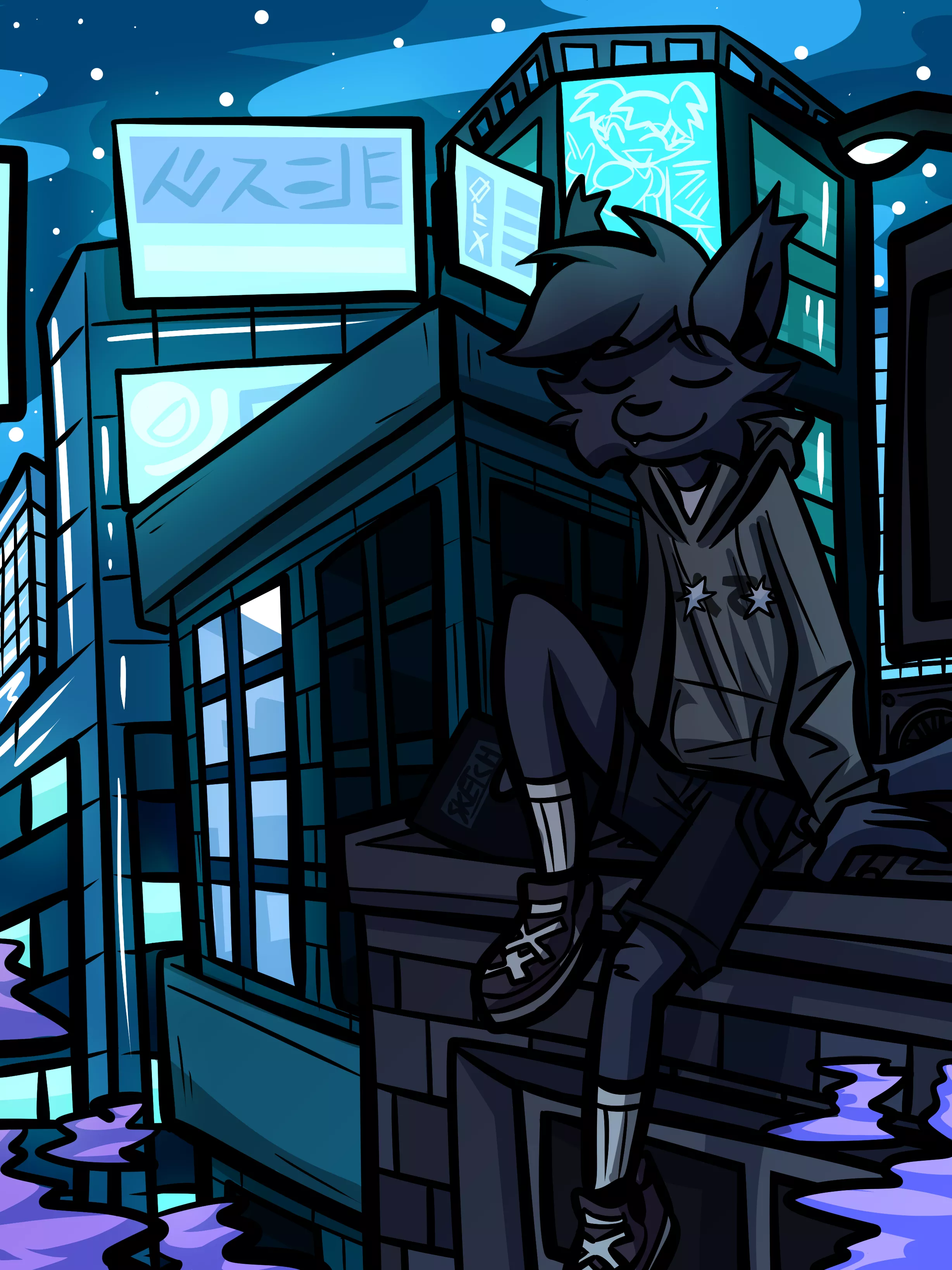 rooftop // commission [by me]