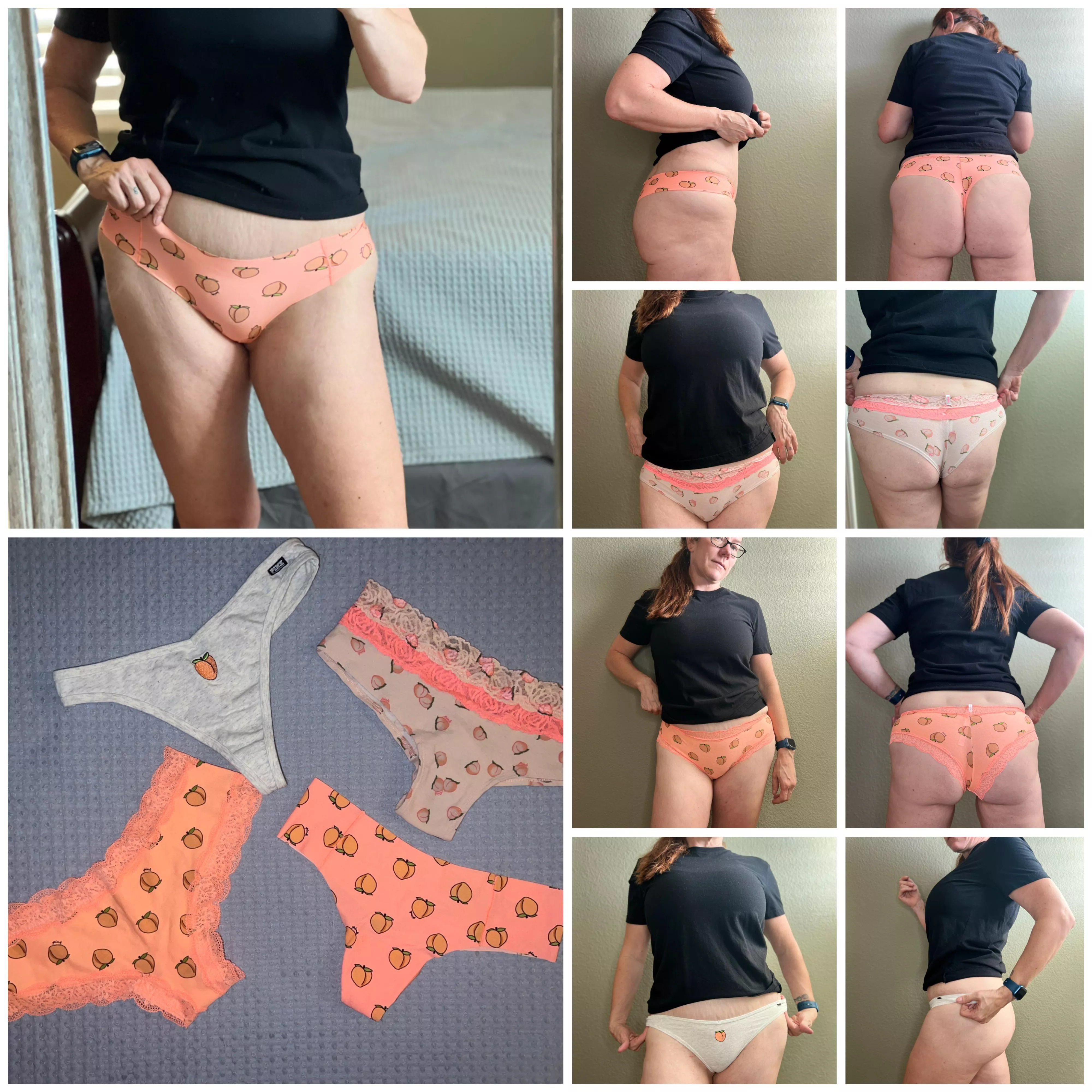 [selling] starting at $35 I have a lot planned this weekend and I feel like wearing some peach panties as I enjoy bbq at a local rib cook off. Who wants my panties after I get them good and juicy? Hurry and you can choose the pair I wear. The bright thon