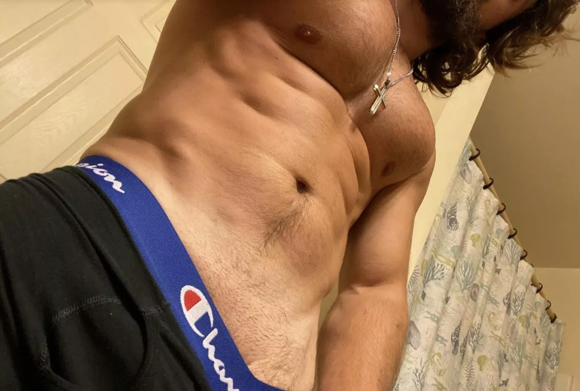 (28) are my abs lickable, bro?