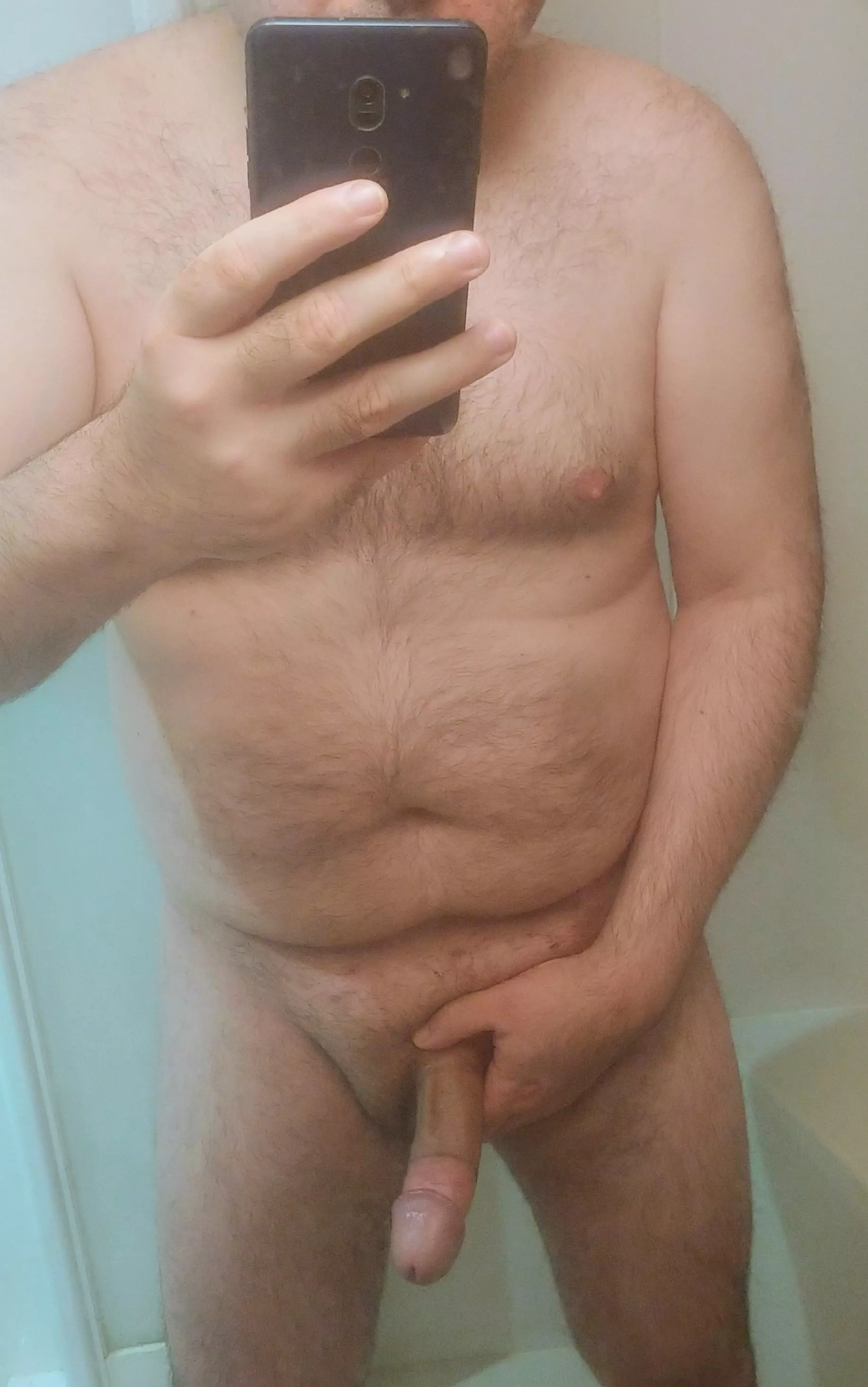 (43) Just an old pervy daddy showing his cock