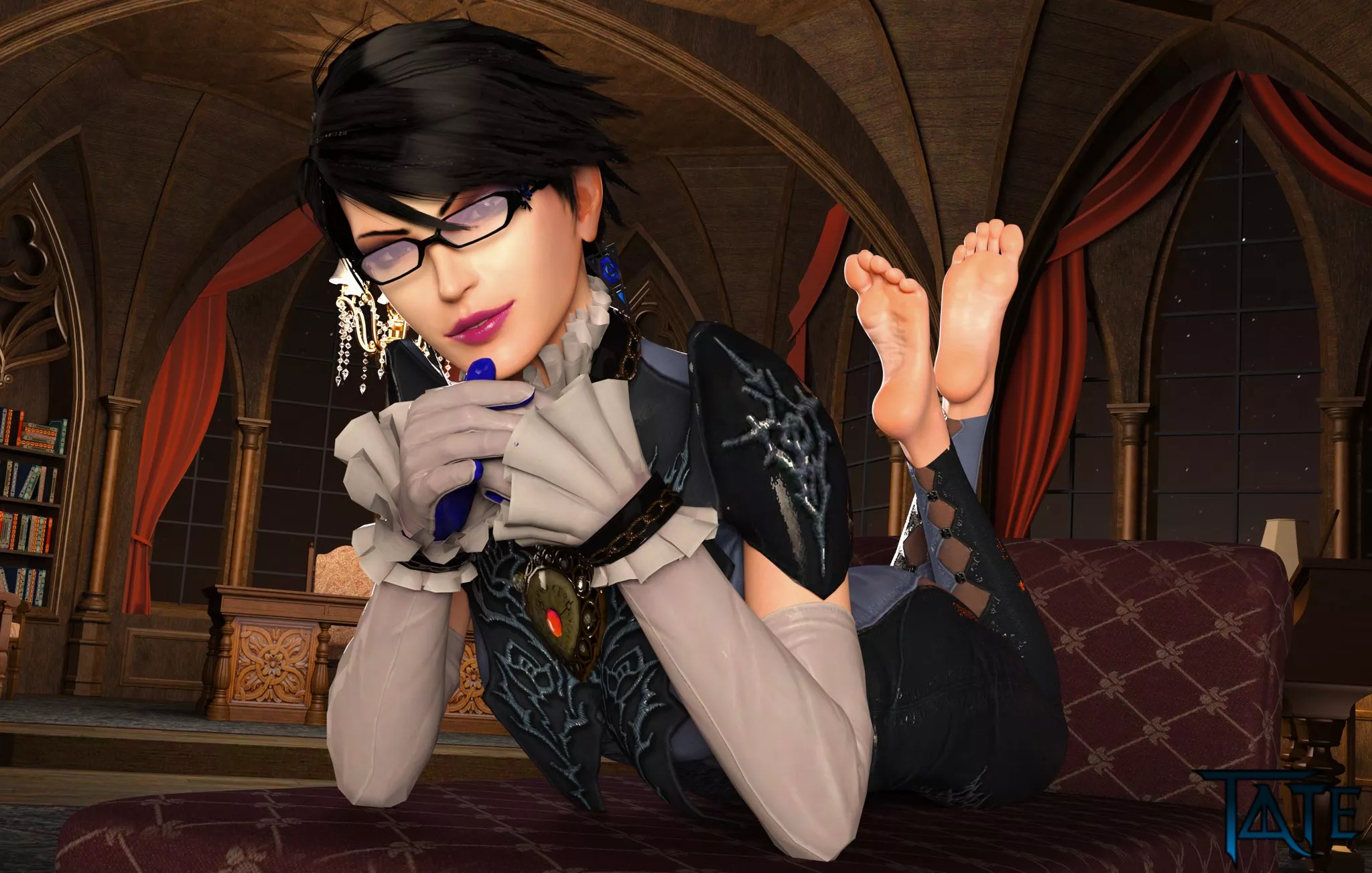 Bayonetta in the Pose (Tate) [Bayonetta]