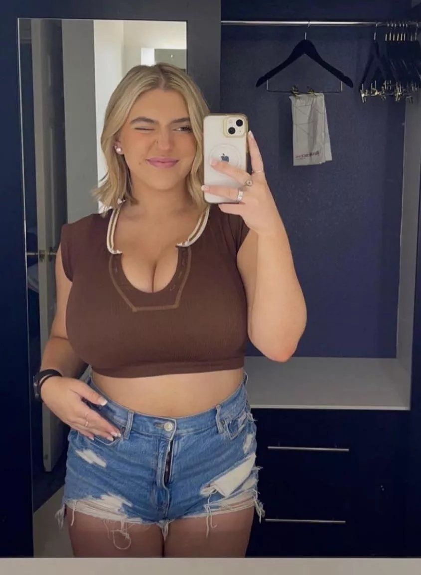 Brown crop top