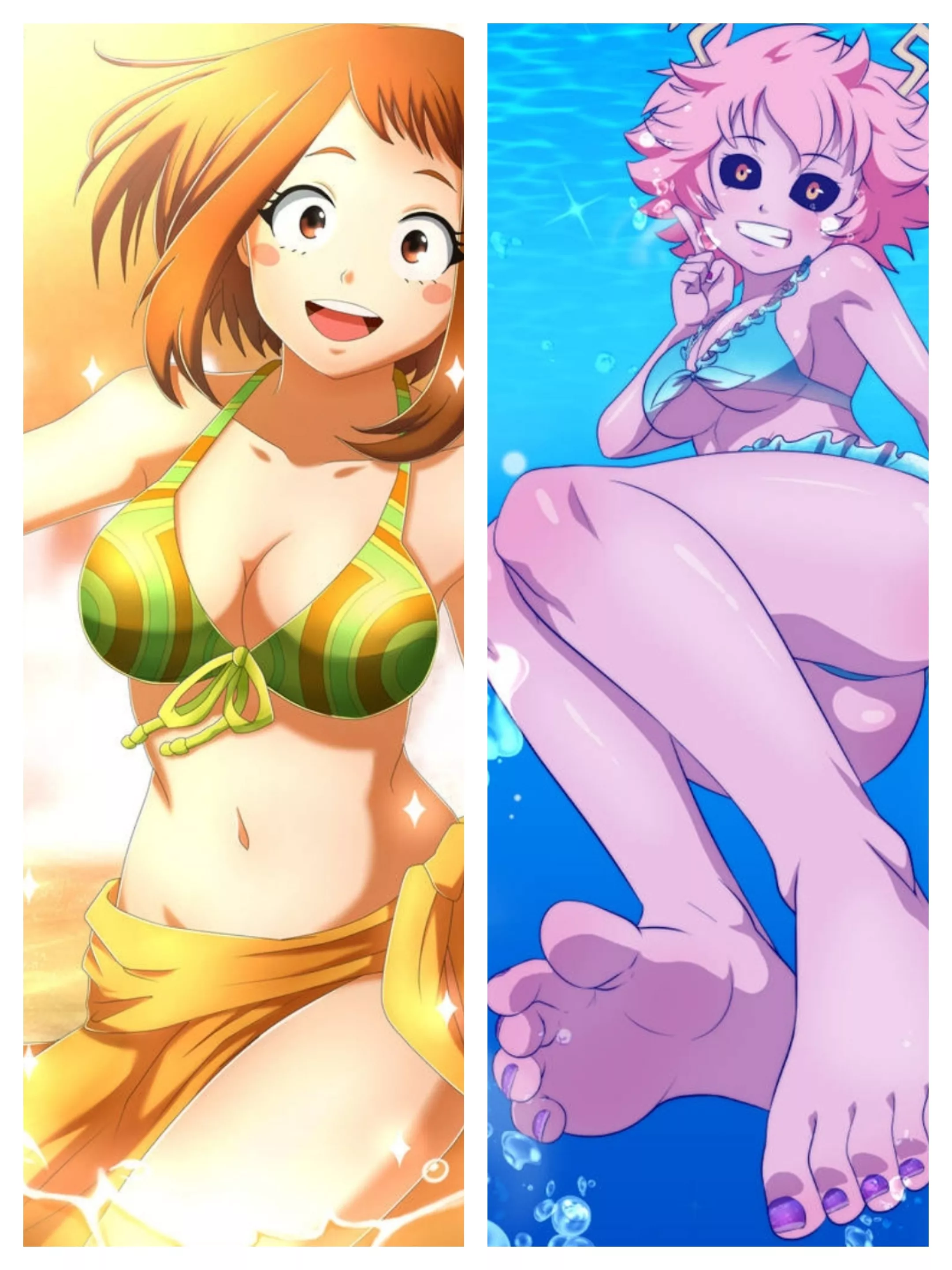 CATFIGHT MATCH 2: Ochako Uraraka vs Mina Ashido... who would win?