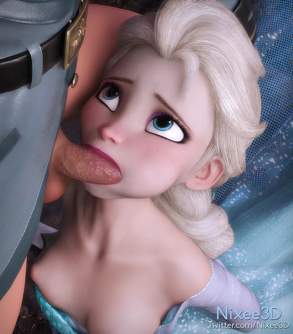 Elsa blowjob (Nixee3D)