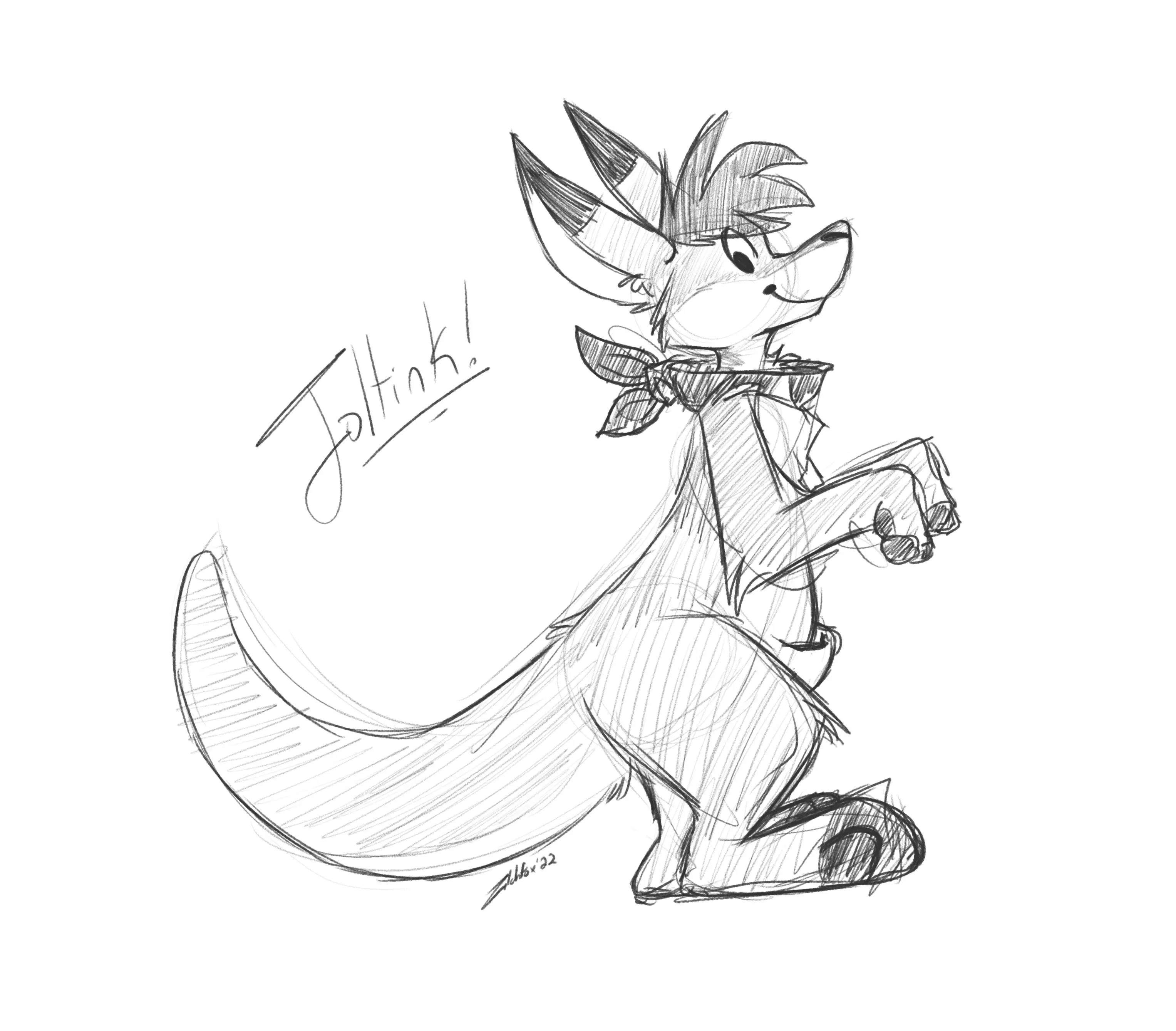 had to doodle my friend Joltink again, couldnâ€™t resist.