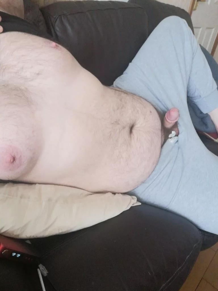 Horny chubby guy