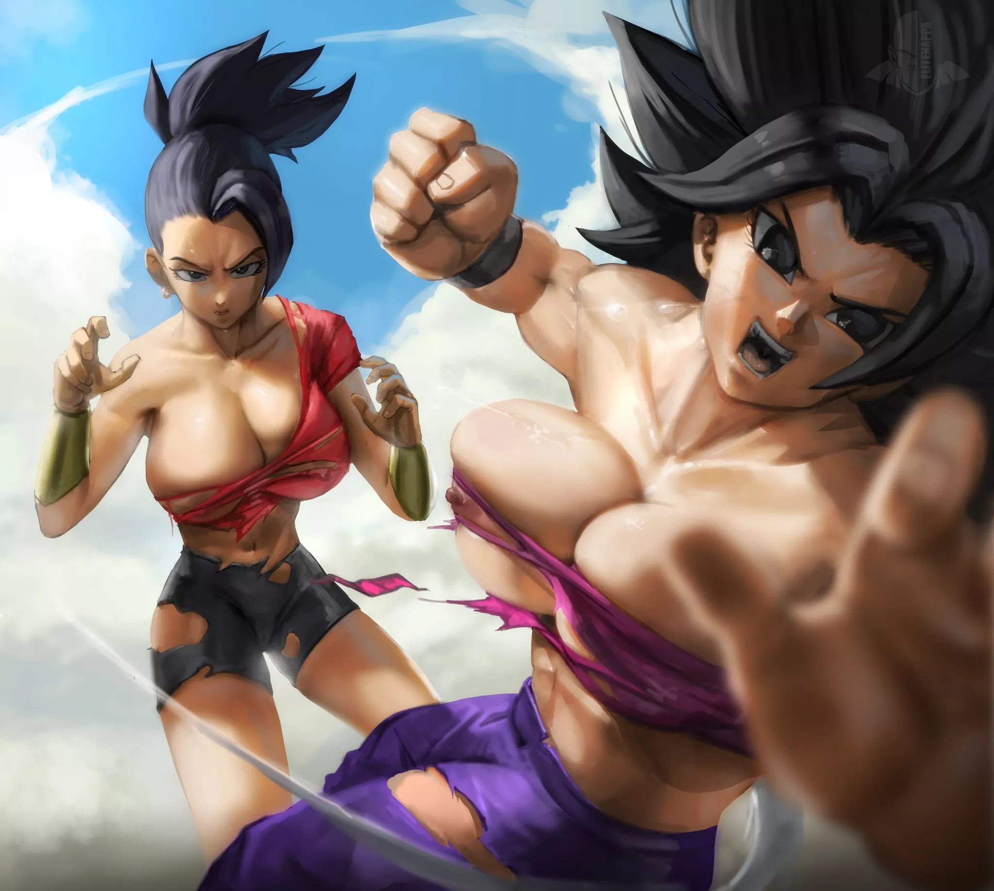 Kale and Caulifla (Elitenappa)