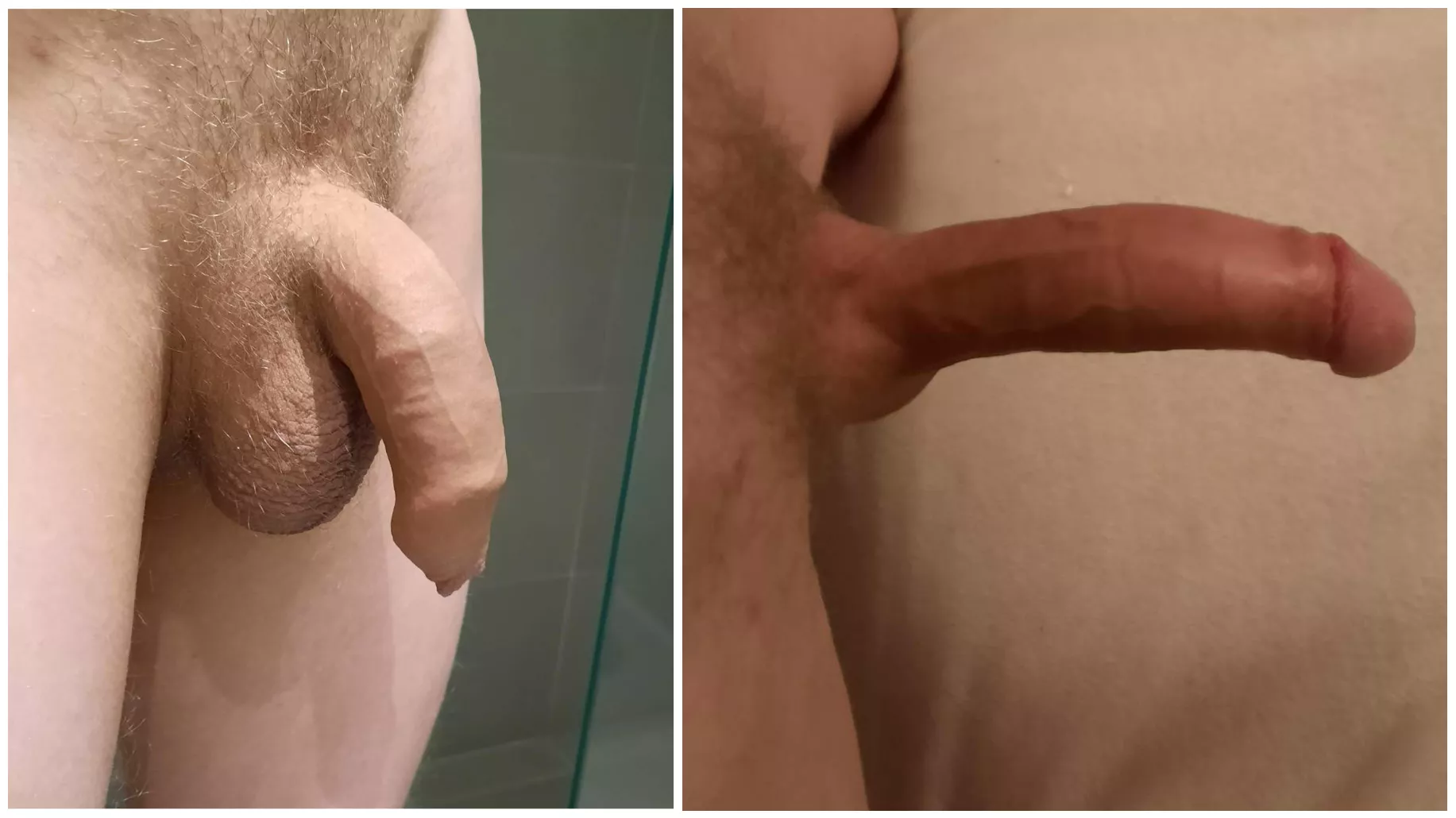 My soft and hard cock compared once again ðŸ˜