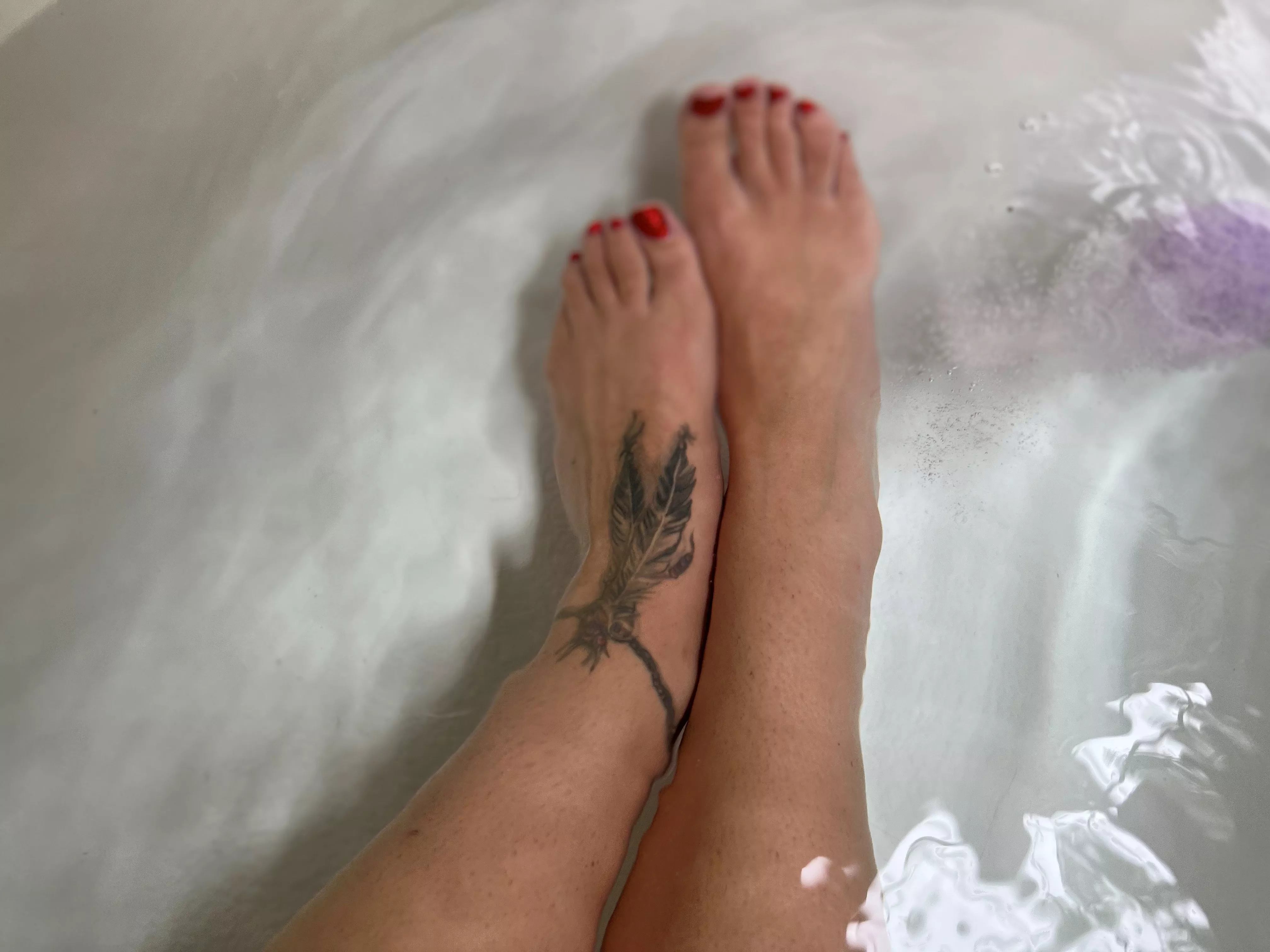 Soaking my feet is very relaxing