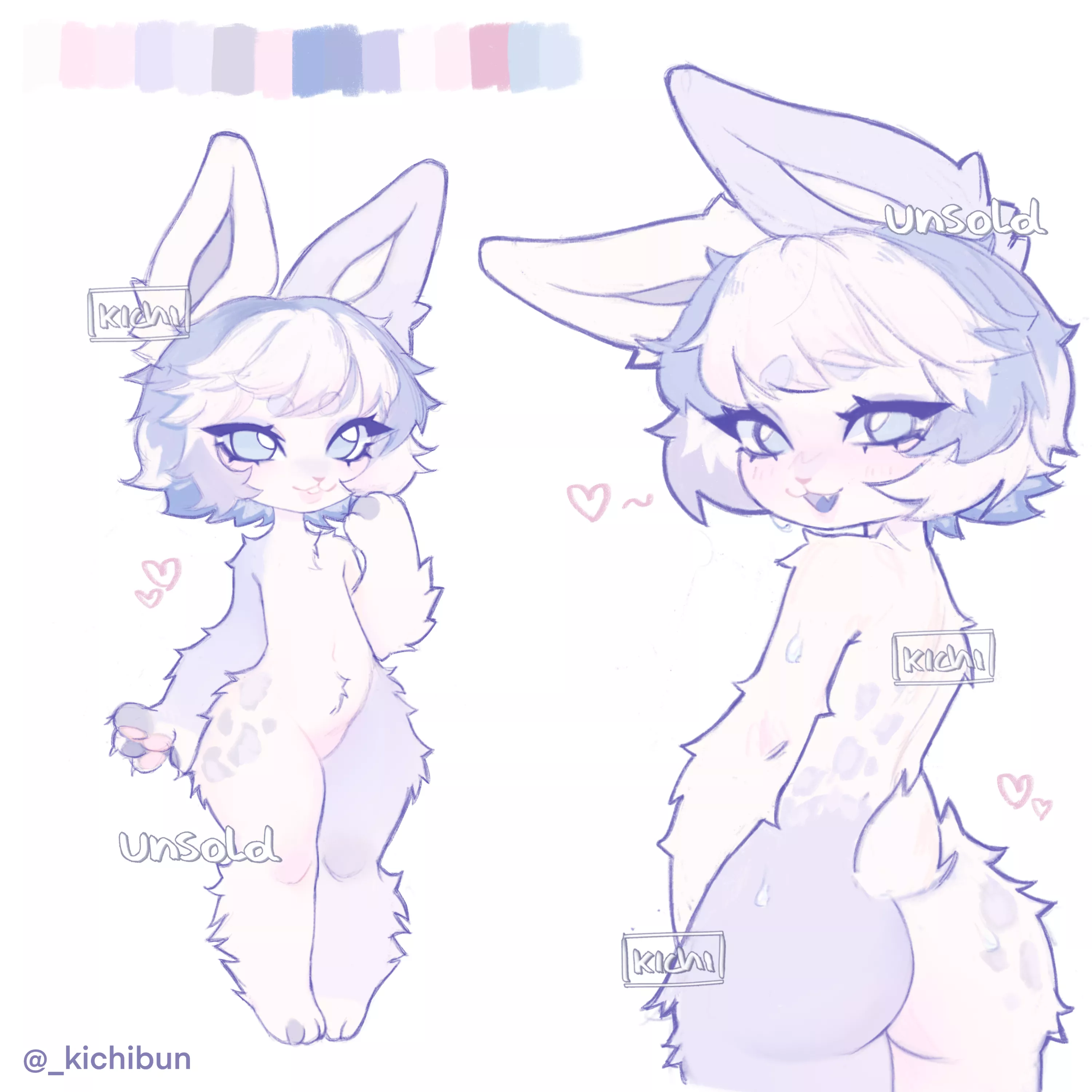 Adopt! pastel bunny [art by me]