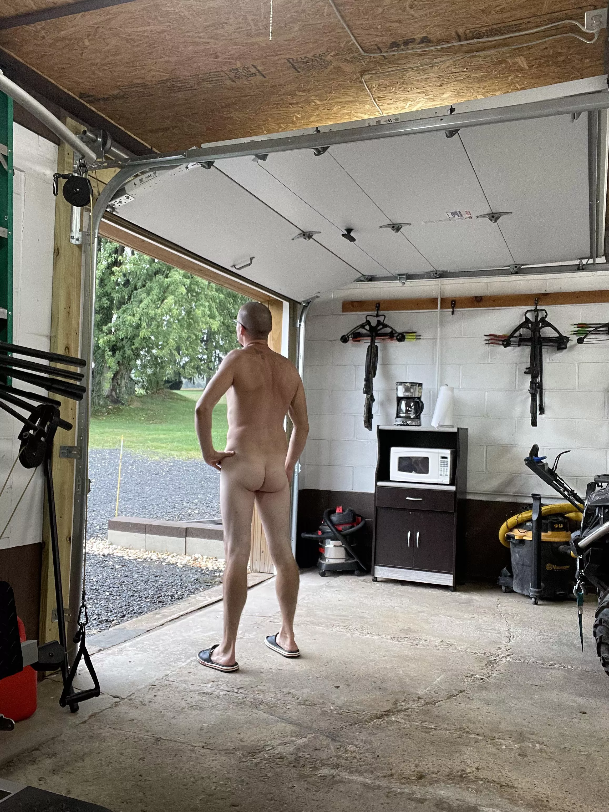 Getting some cleaning done in the garage on this rainy Labor Day.