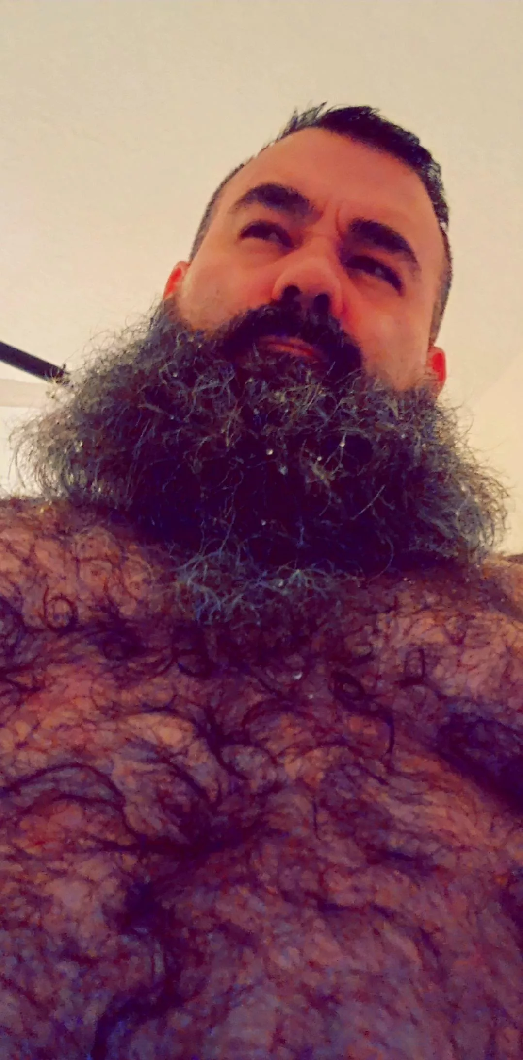 hairy shower time