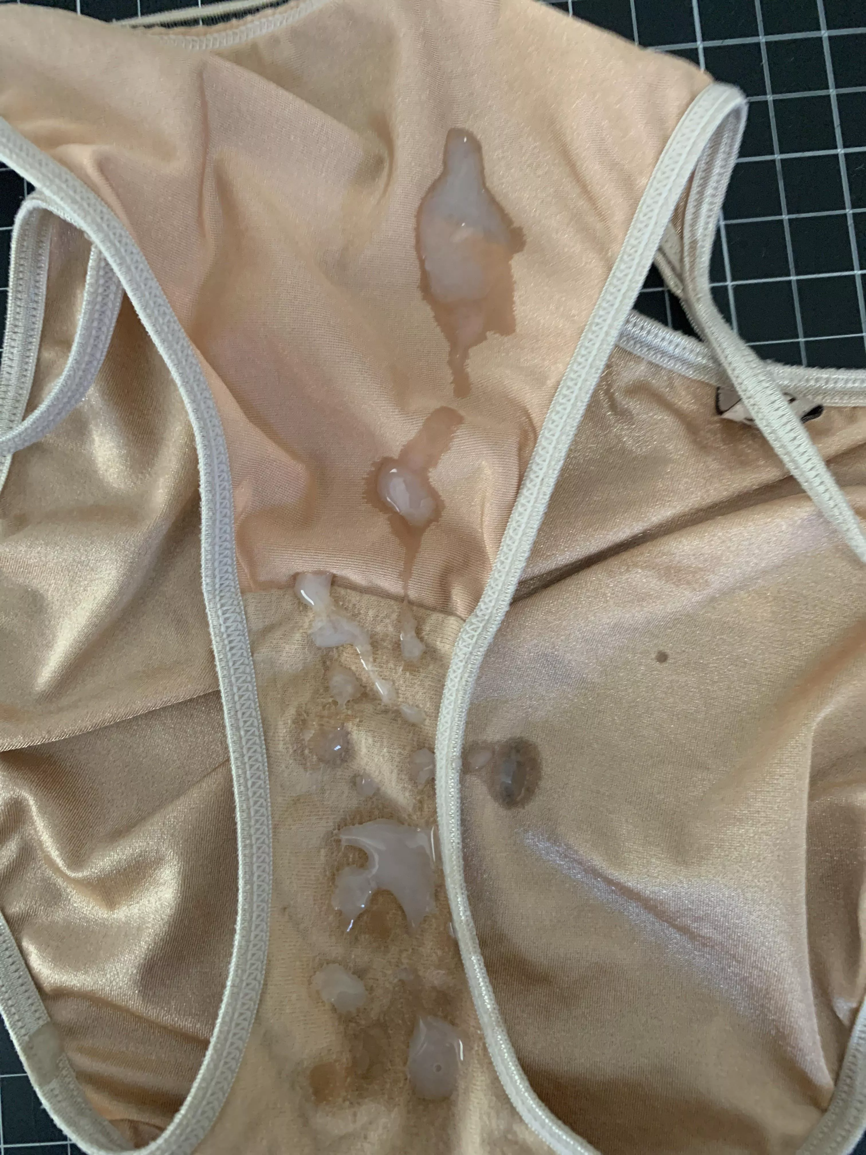 Love to cum on wife’s panties!