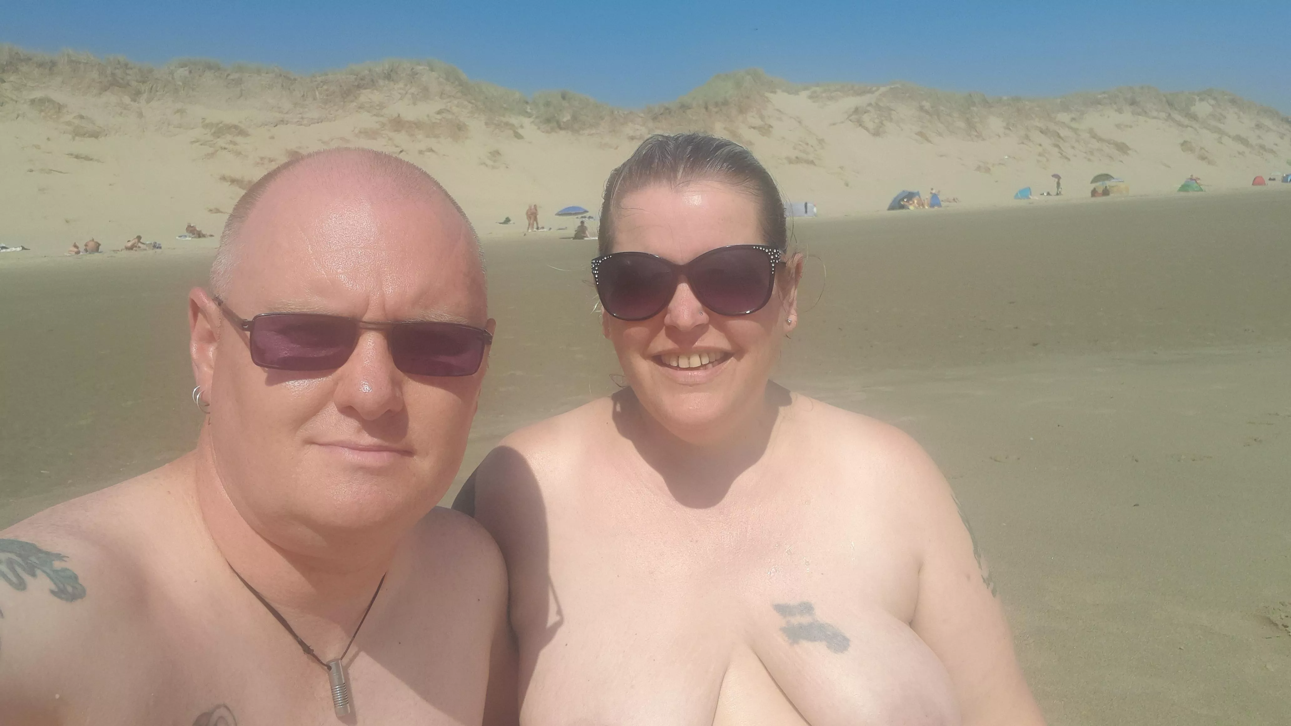 My wife's first trip to a nudist beach