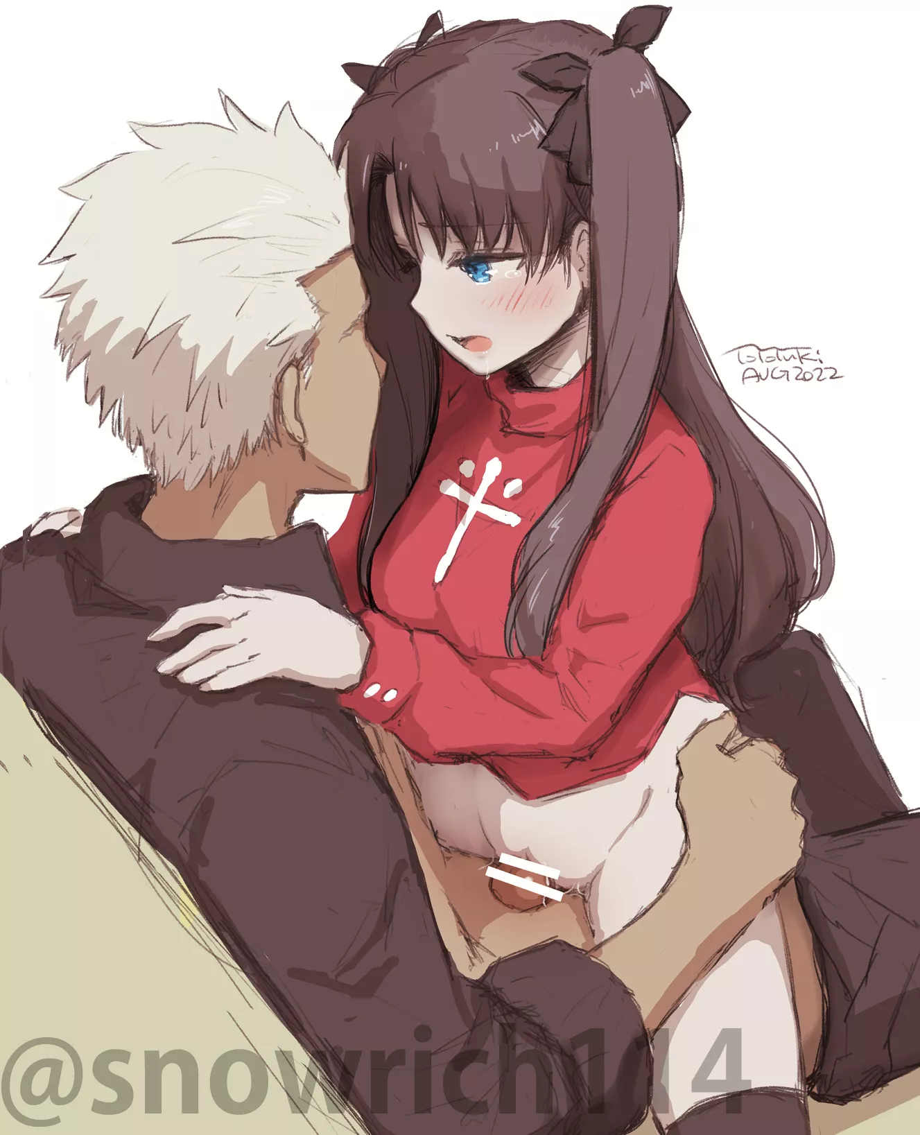 Rin having sex with Archer (@snowrich114)