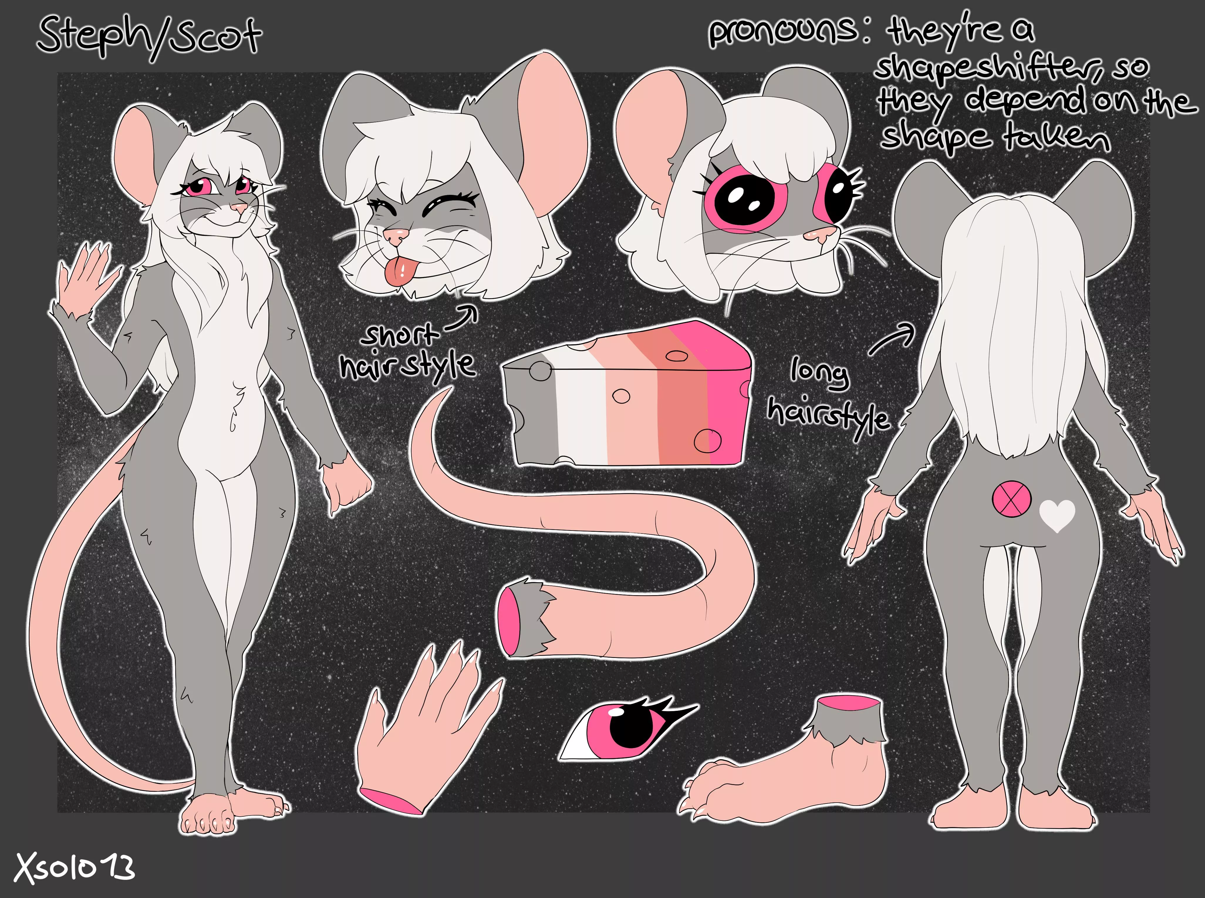 Adorable ref-sheet commission I did recently! ^w^ It’s more of a simple design, what do y’all like mor simple or complex character’s designs?