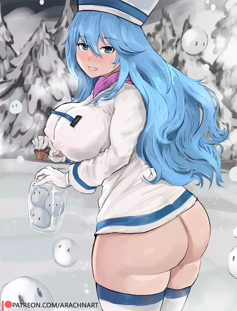 Aqua snowballs [Konosuba] (Arachnart)