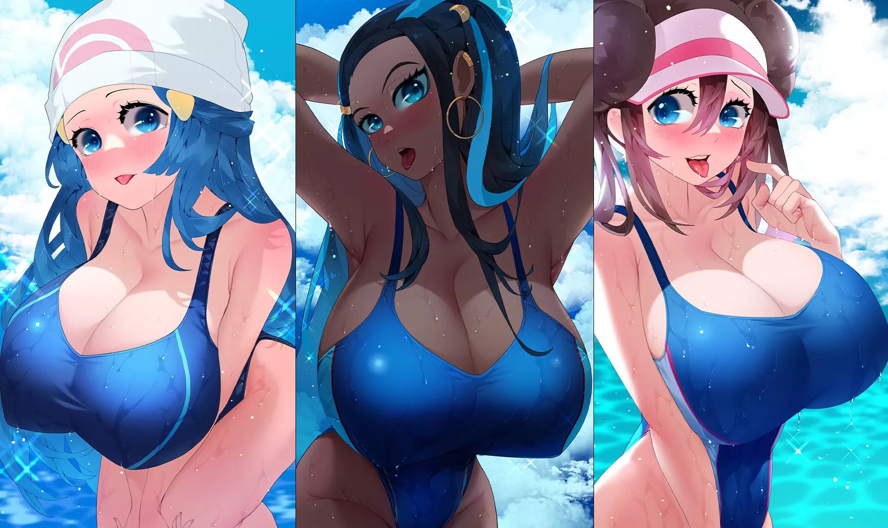 Busty pokegirls (Sumisumii)