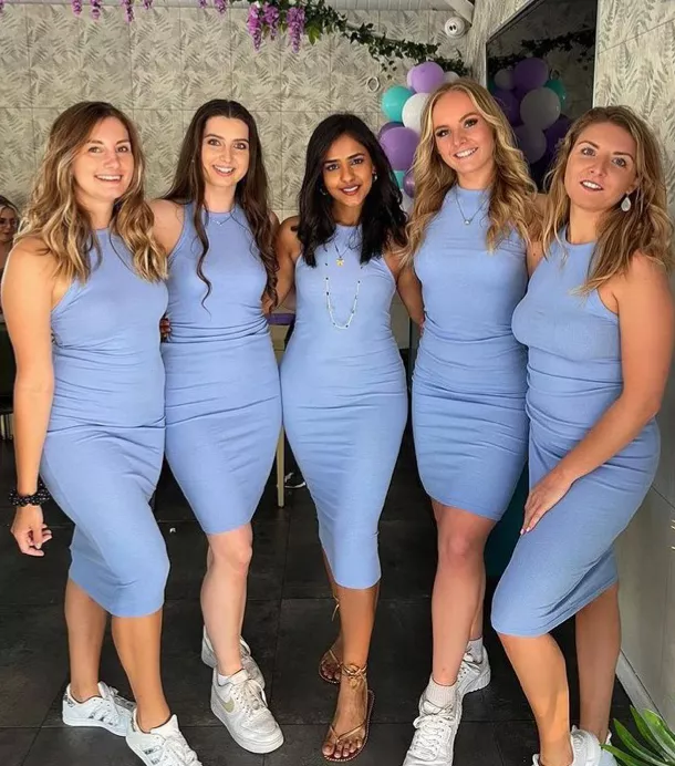 Five babes in blue, who do you choose?