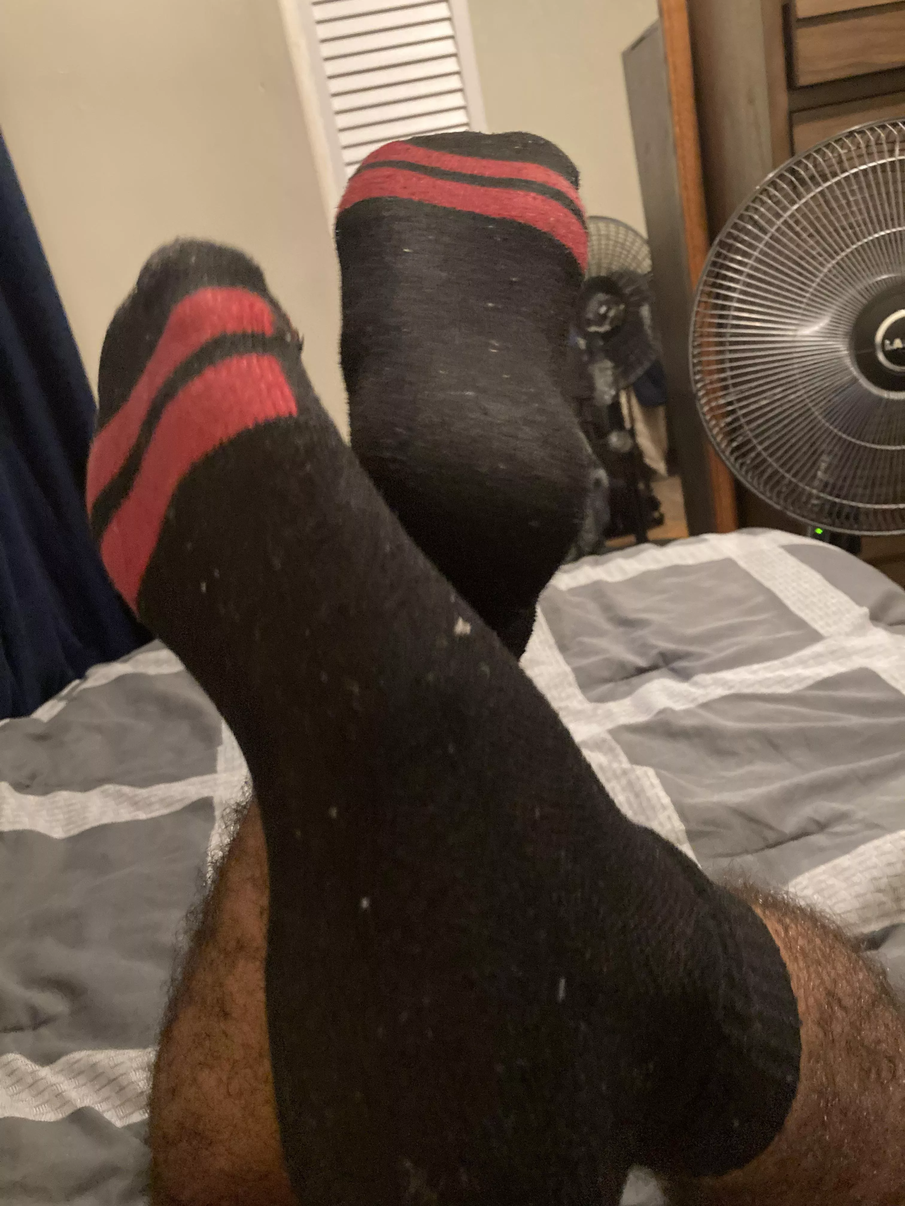 Sweaty ass socked boy feet heh