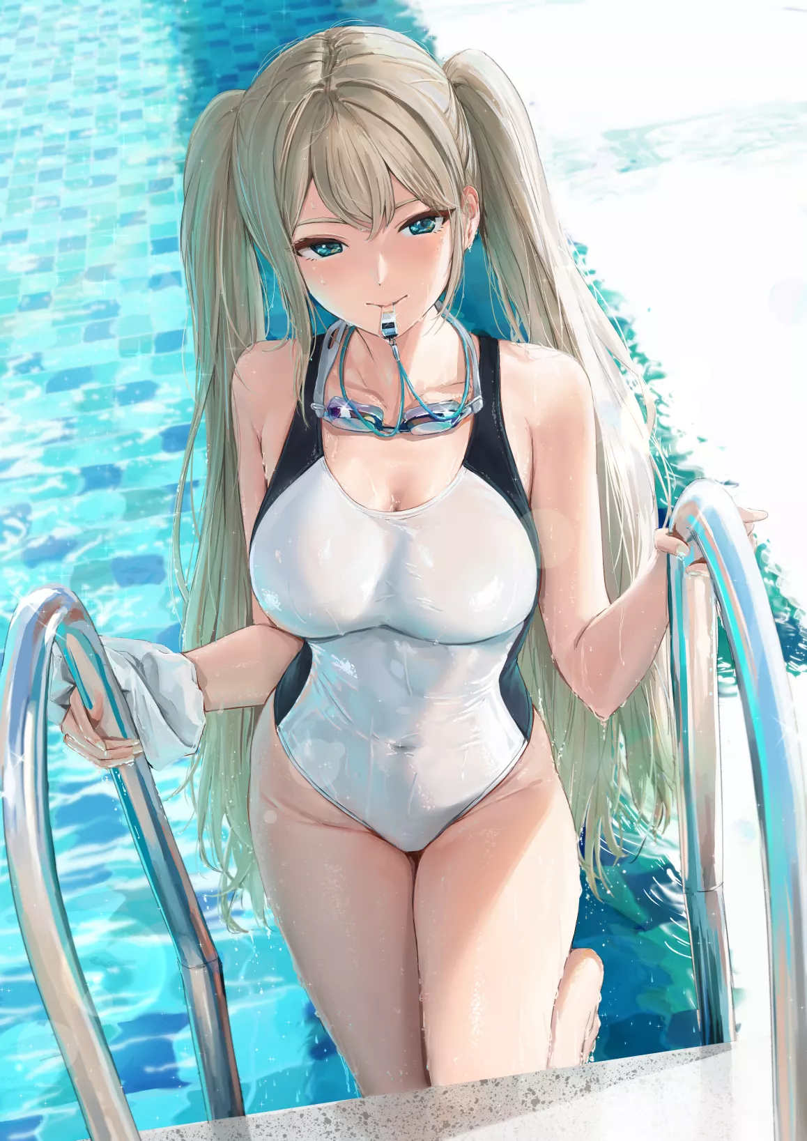 White swimsuit girl [Original]