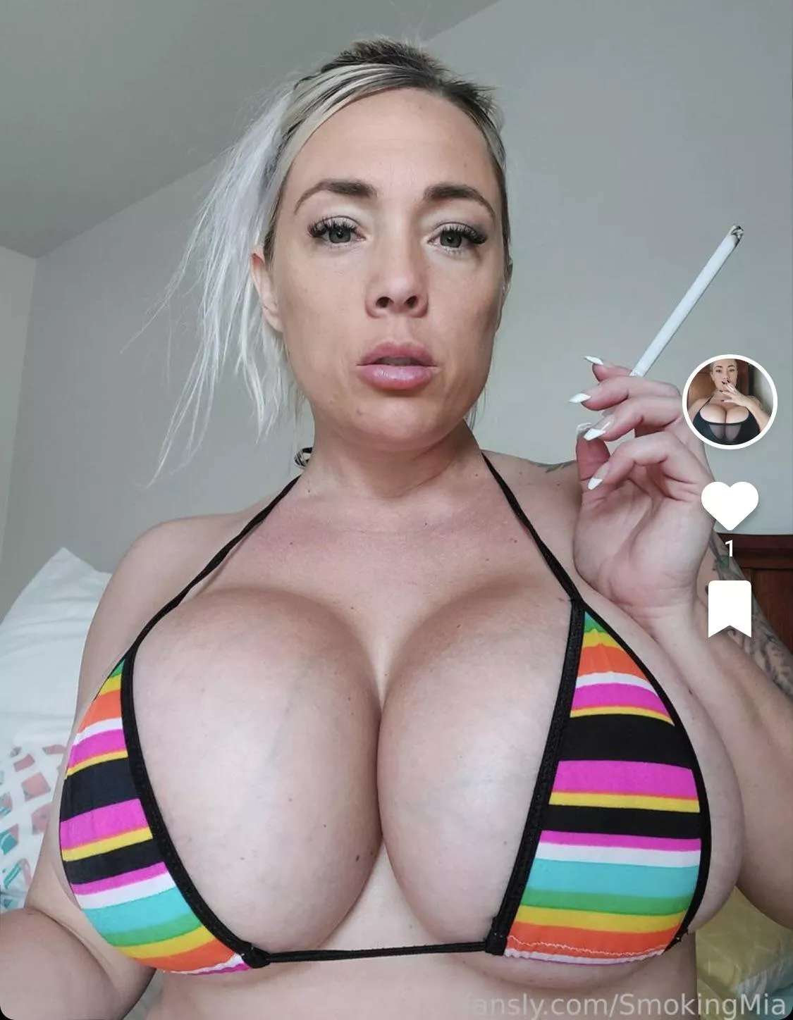 Big fake tits and a vs120